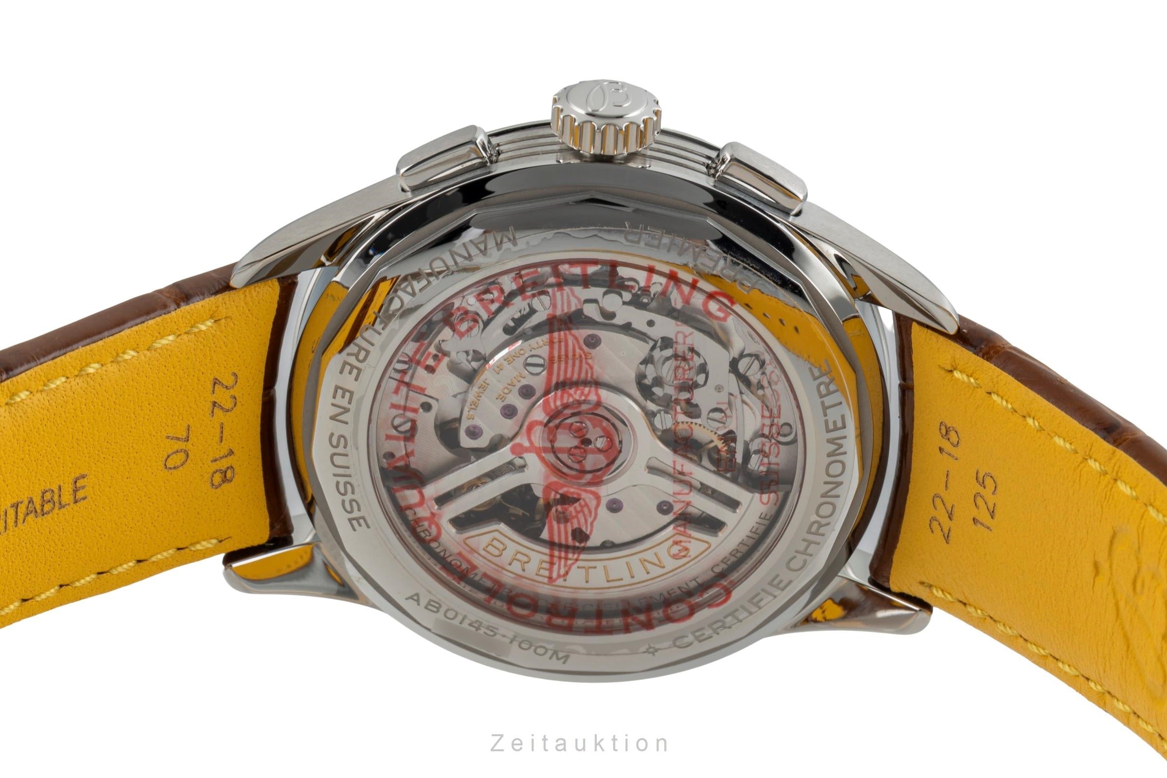 Breitling Premier cronógrafo acero automático reloj para caballeros AB0145171C1P1 LP: 9000EUR  [2602184]