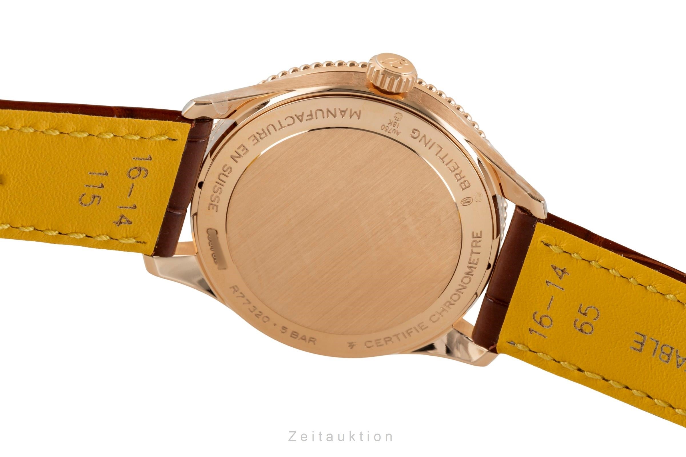 Breitling Navitimer 18 ct red gold quartz Kal. B77 Ref