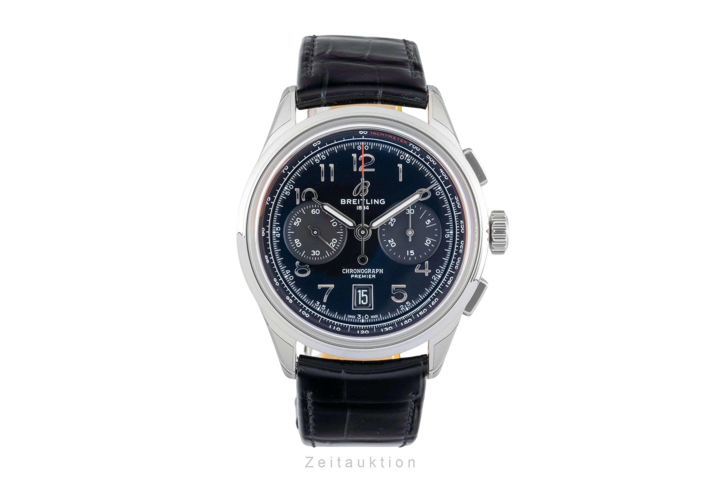 Breitling Premier cronógrafo acero automático reloj para caballeros AB0145221B1P1 LP: 9000EUR  [2602186]