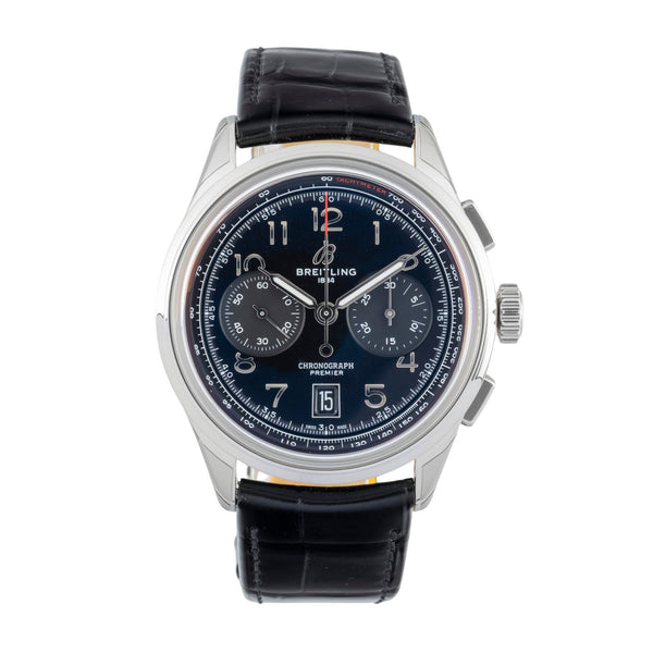 Breitling Premier cronógrafo acero automático reloj para caballeros AB0145221B1P1 LP: 9000EUR  [2602186]