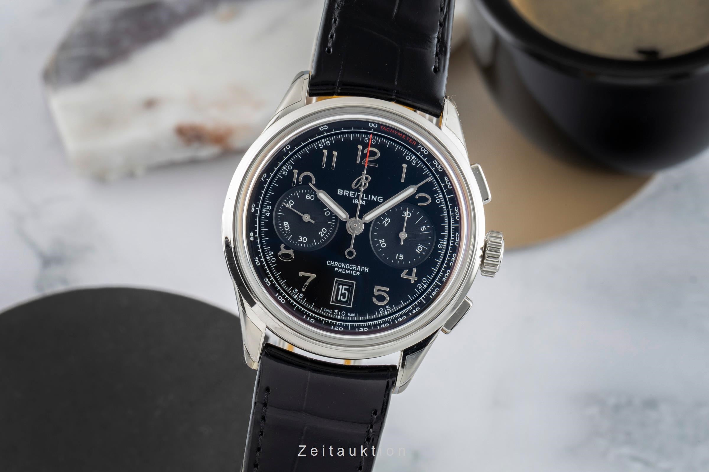 Breitling Premier chronographe acier automatique montre pour hommes AB0145221B1P1 LP: 9000EUR  [2602186]