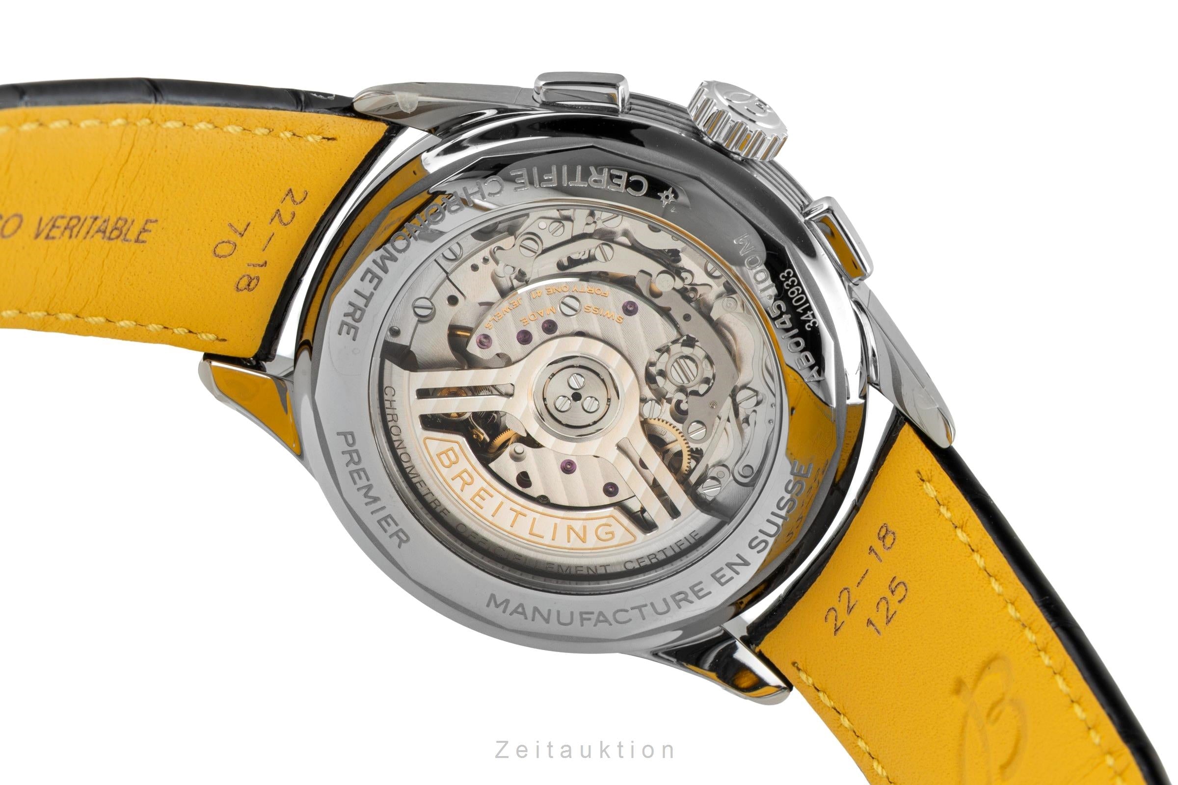 Breitling Premier cronógrafo acero automático reloj para caballeros AB0145221B1P1 LP: 9000EUR  [2602186]
