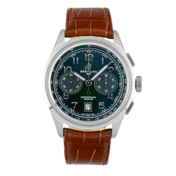 Breitling Premier chronographe acier automatique montre pour hommes AB0145371L1P1 LP: 9000EUR  [2602188]