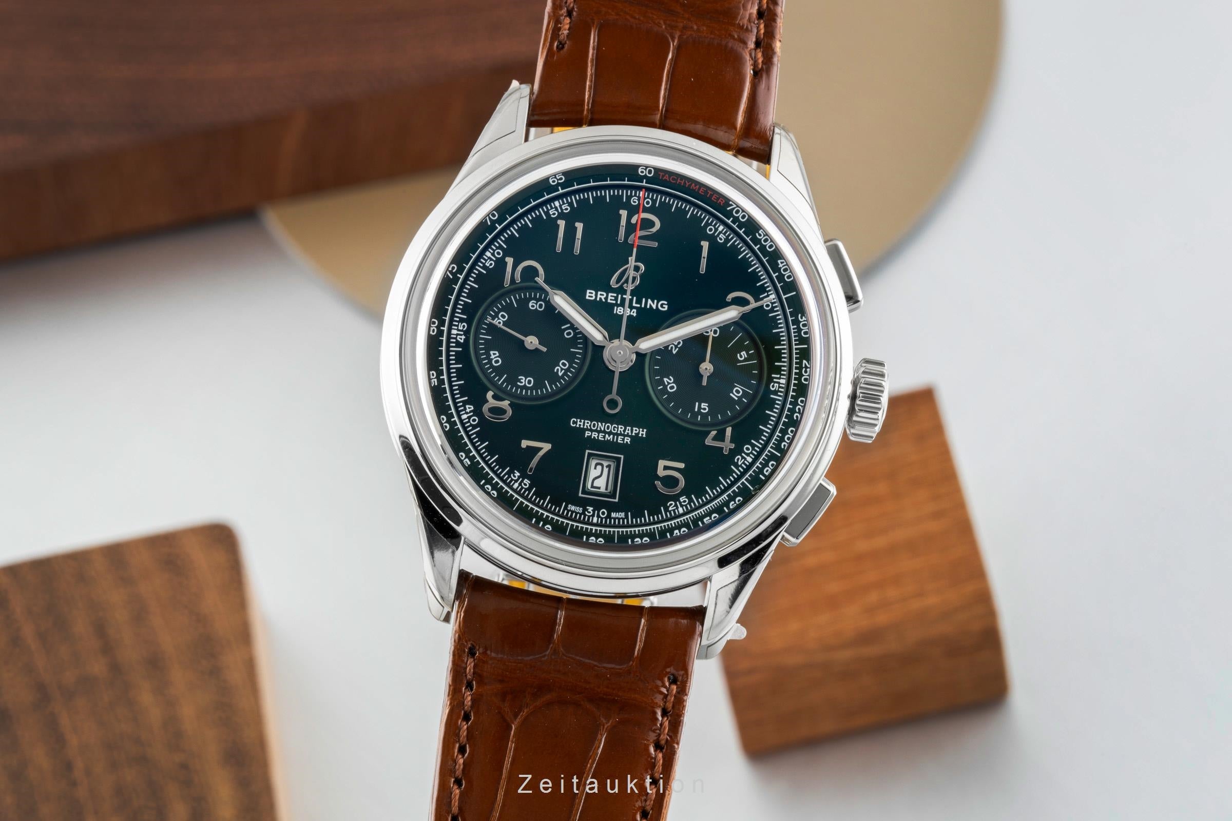 Breitling Premier chronographe acier automatique montre pour hommes AB0145371L1P1 LP: 9000EUR  [2602188]