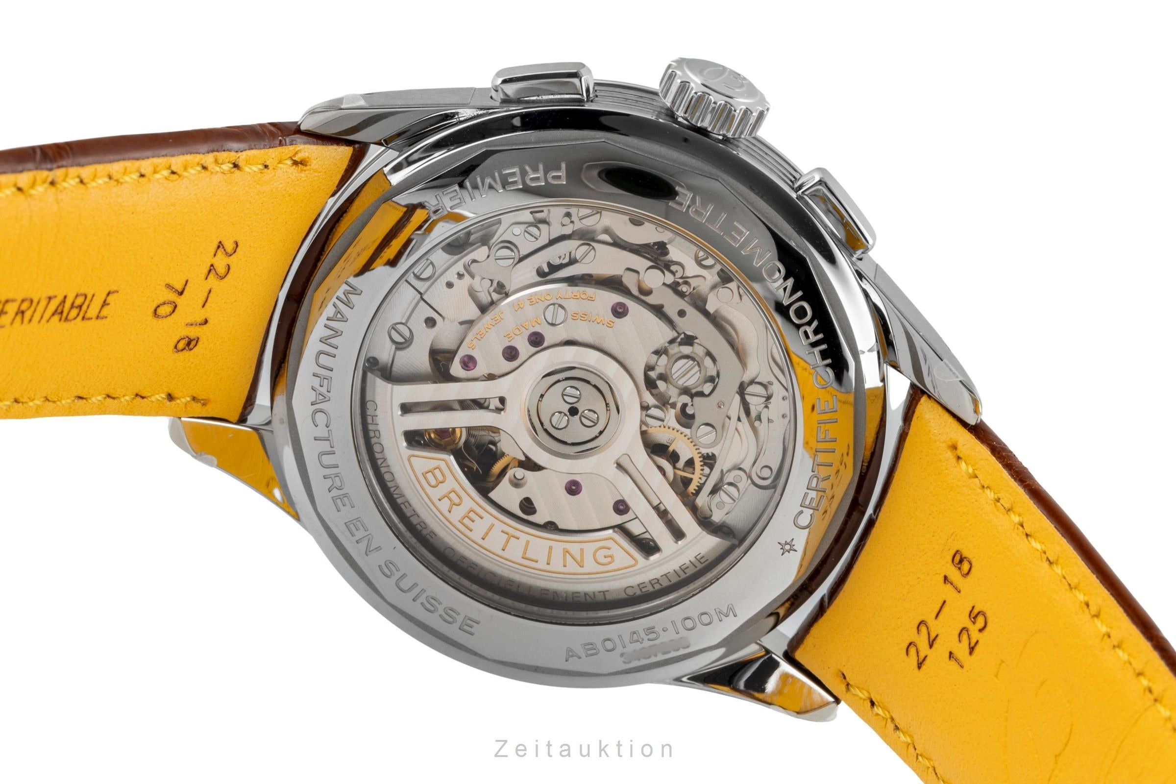 Breitling Premier chronographe acier automatique montre pour hommes AB0145371L1P1 LP: 9000EUR  [2602188]