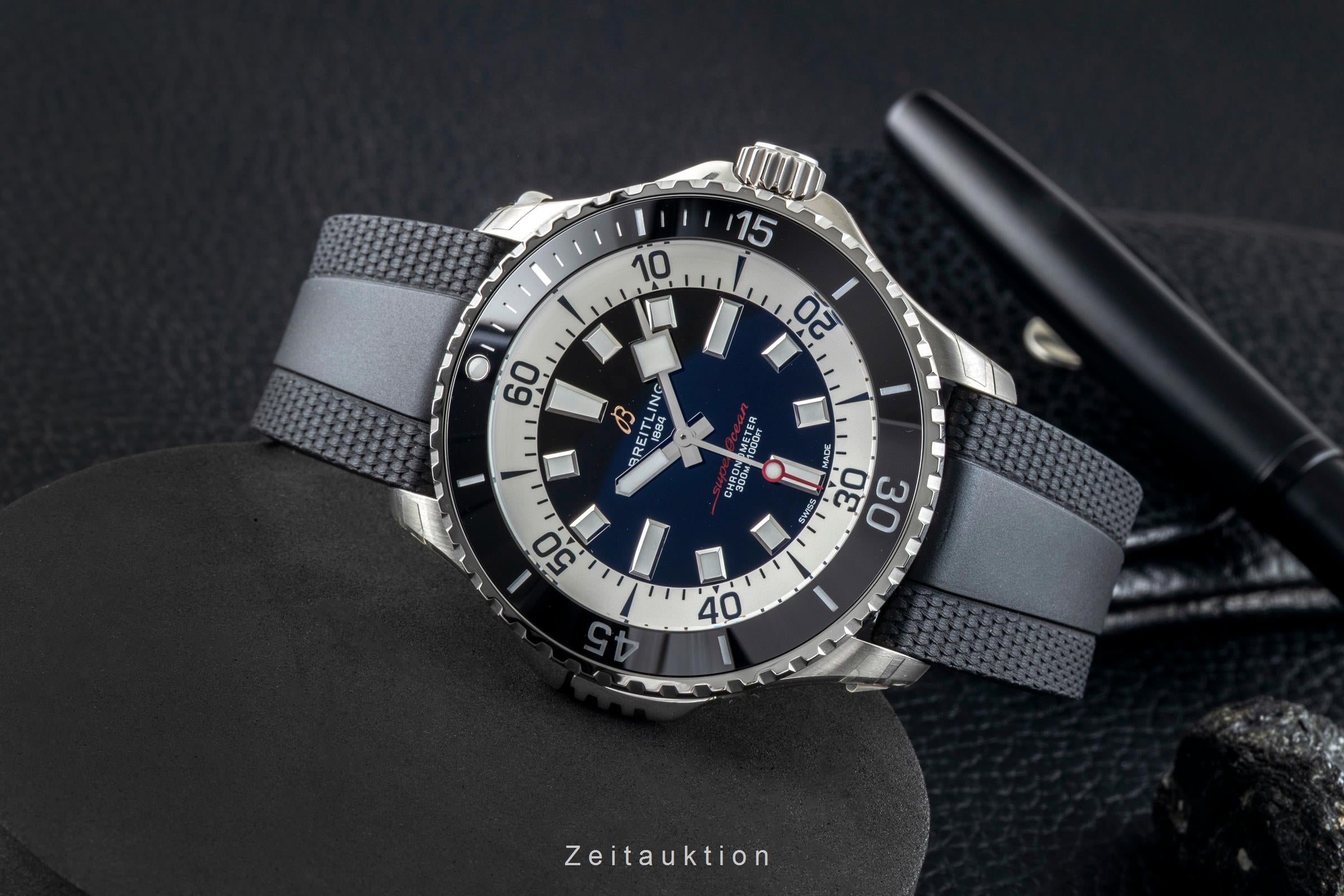 Breitling Superocean Automatic 46 Stahl Automatik Ref. A17378211B1S1 B&P New [2602196]