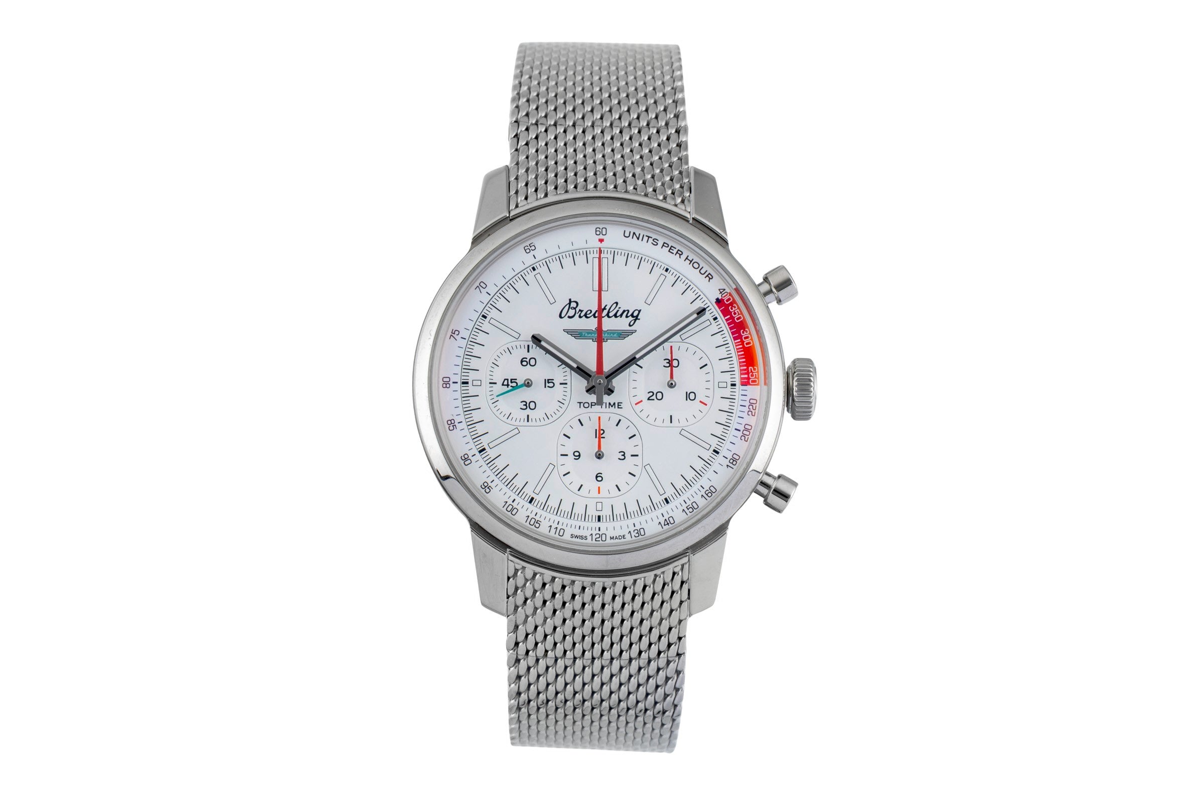 Breitling Top Time chronograph steel automatic men's watch AB01766A1A1A1 LP: 7650EUR  [2602201]