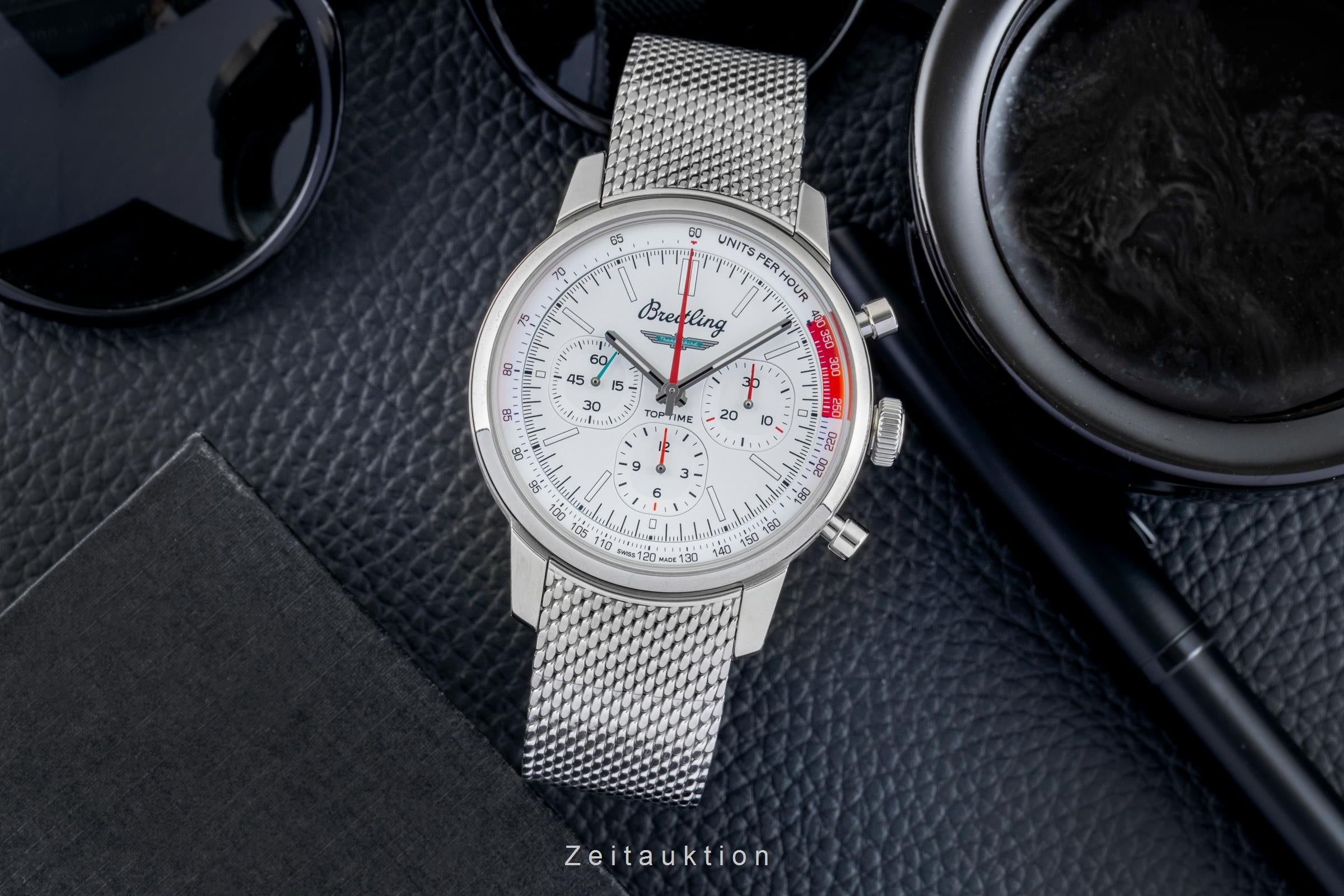 Breitling Top Time chronograph steel automatic men's watch AB01766A1A1A1 LP: 7650EUR  [2602201]
