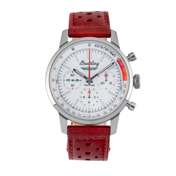 Breitling Top Time B01 Ford Thunderbird Stahl Ref. AB01766A1A1X1 B&P NP 7250€ [2602202]