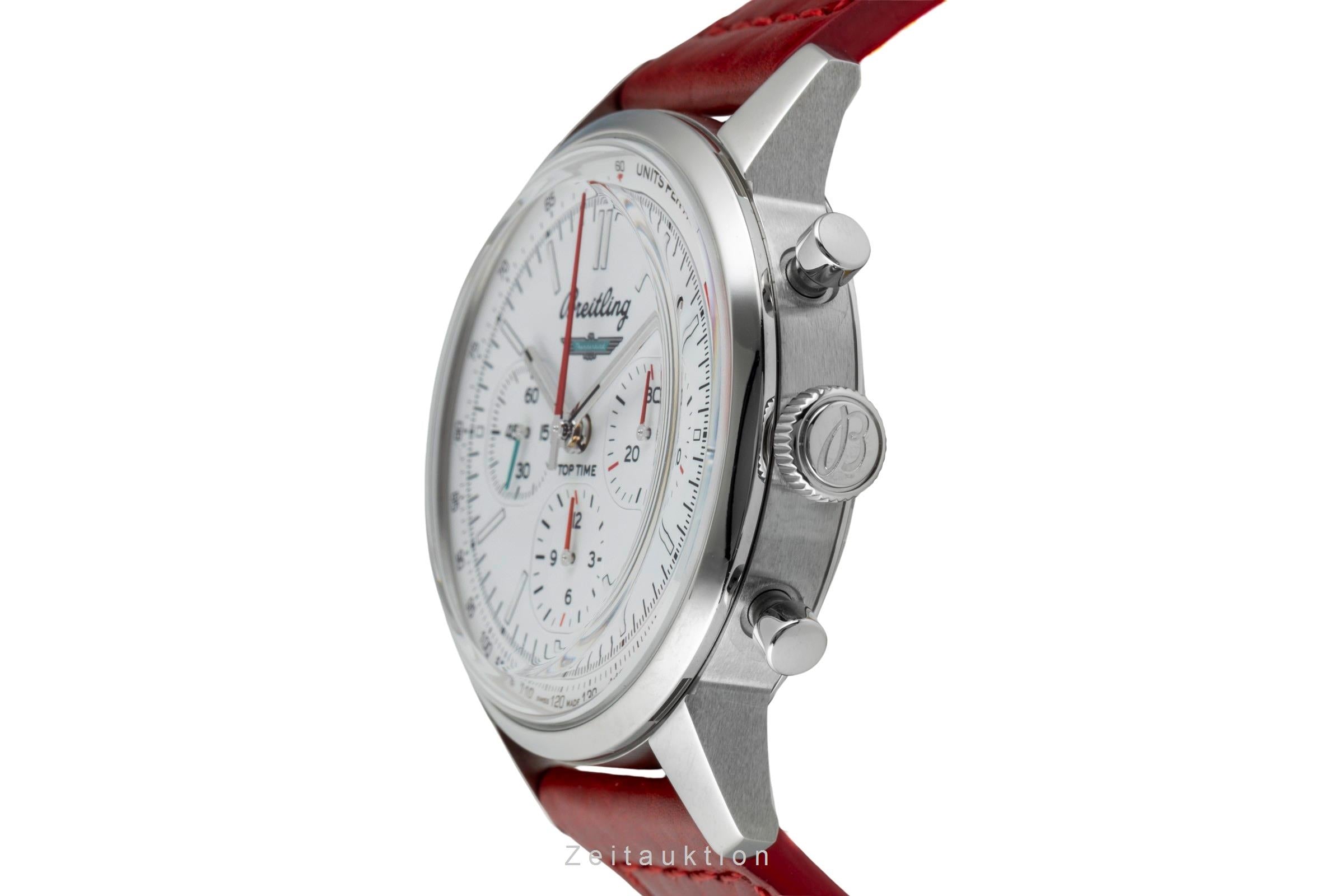 Breitling Top Time B01 Ford Thunderbird Stahl Ref. AB01766A1A1X1 B&P NP 7250€ [2602202]