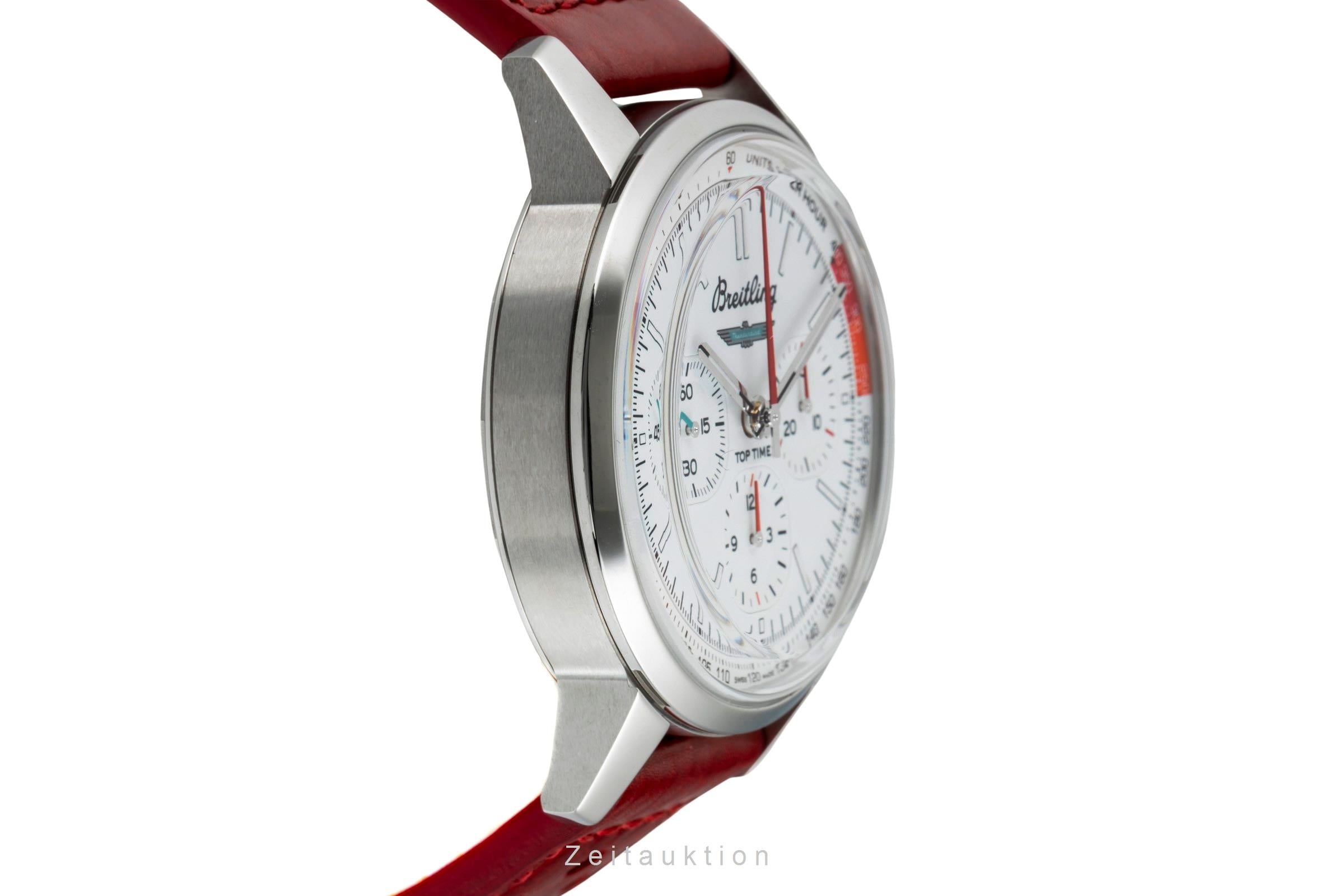 Breitling Top Time B01 Ford Thunderbird Stahl Ref. AB01766A1A1X1 B&P NP 7250€ [2602202]