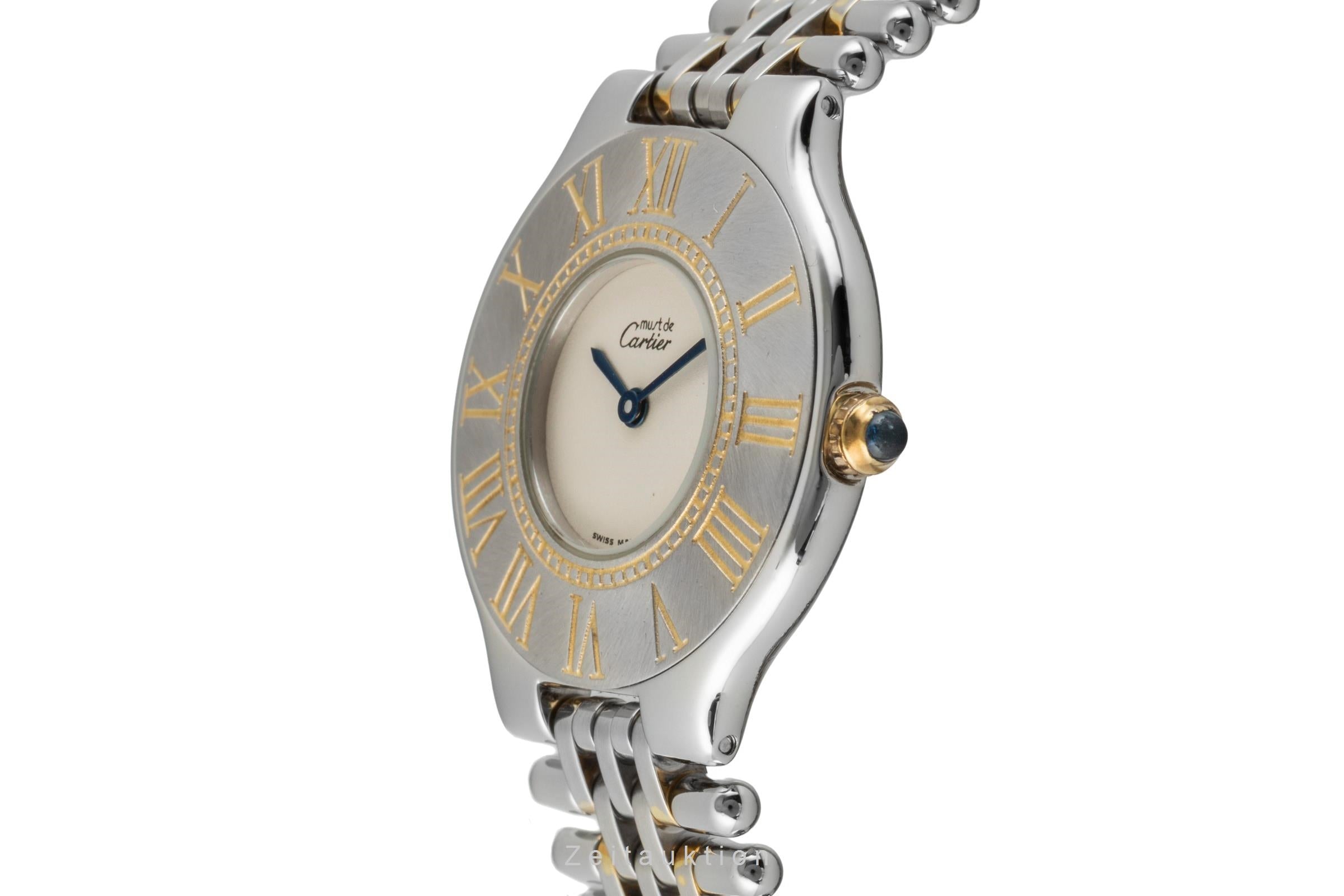 Cartier Ligne 21 acier / doré quartz montre pour femmes  [2602205]