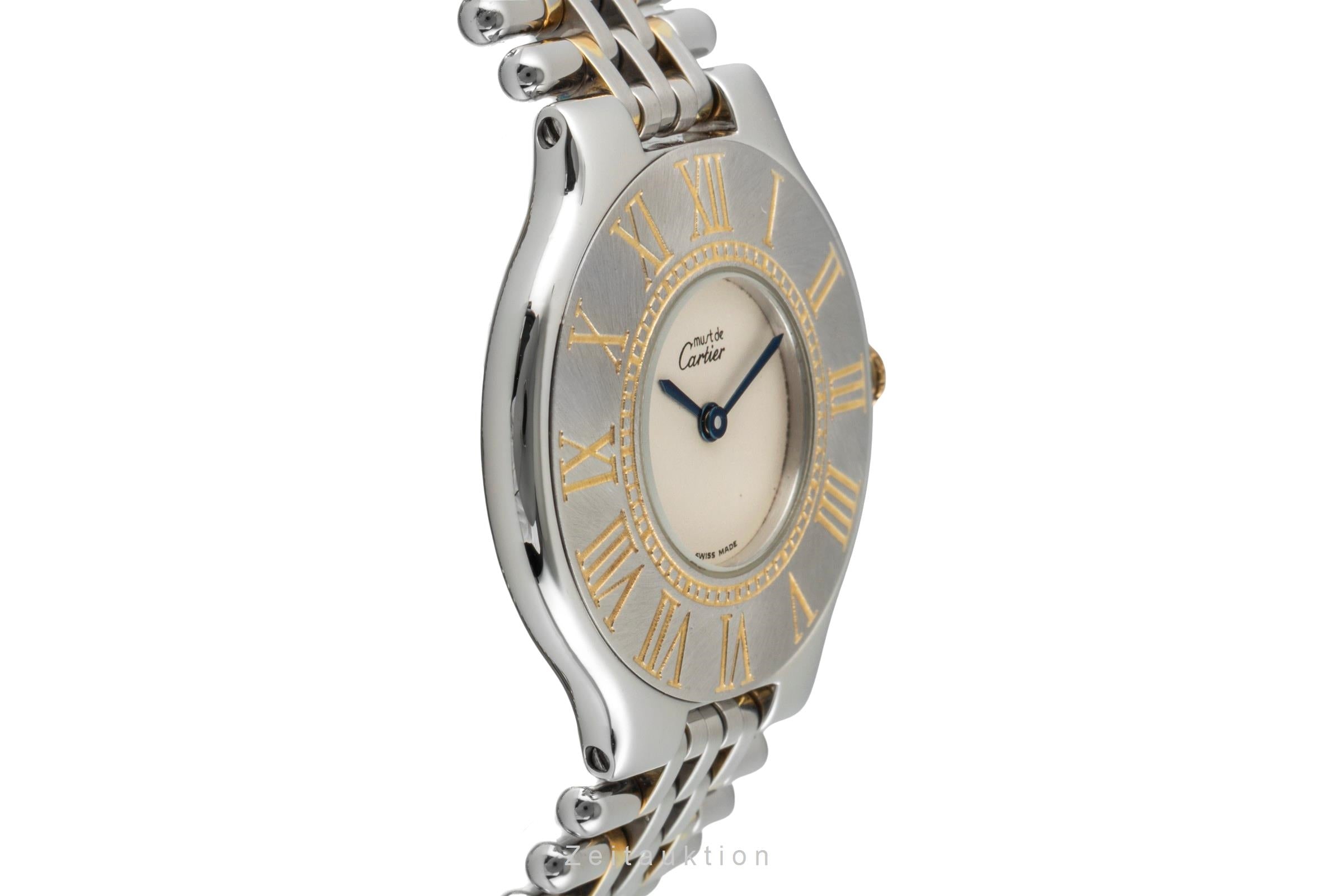 Cartier Ligne 21 acier / doré quartz montre pour femmes  [2602205]