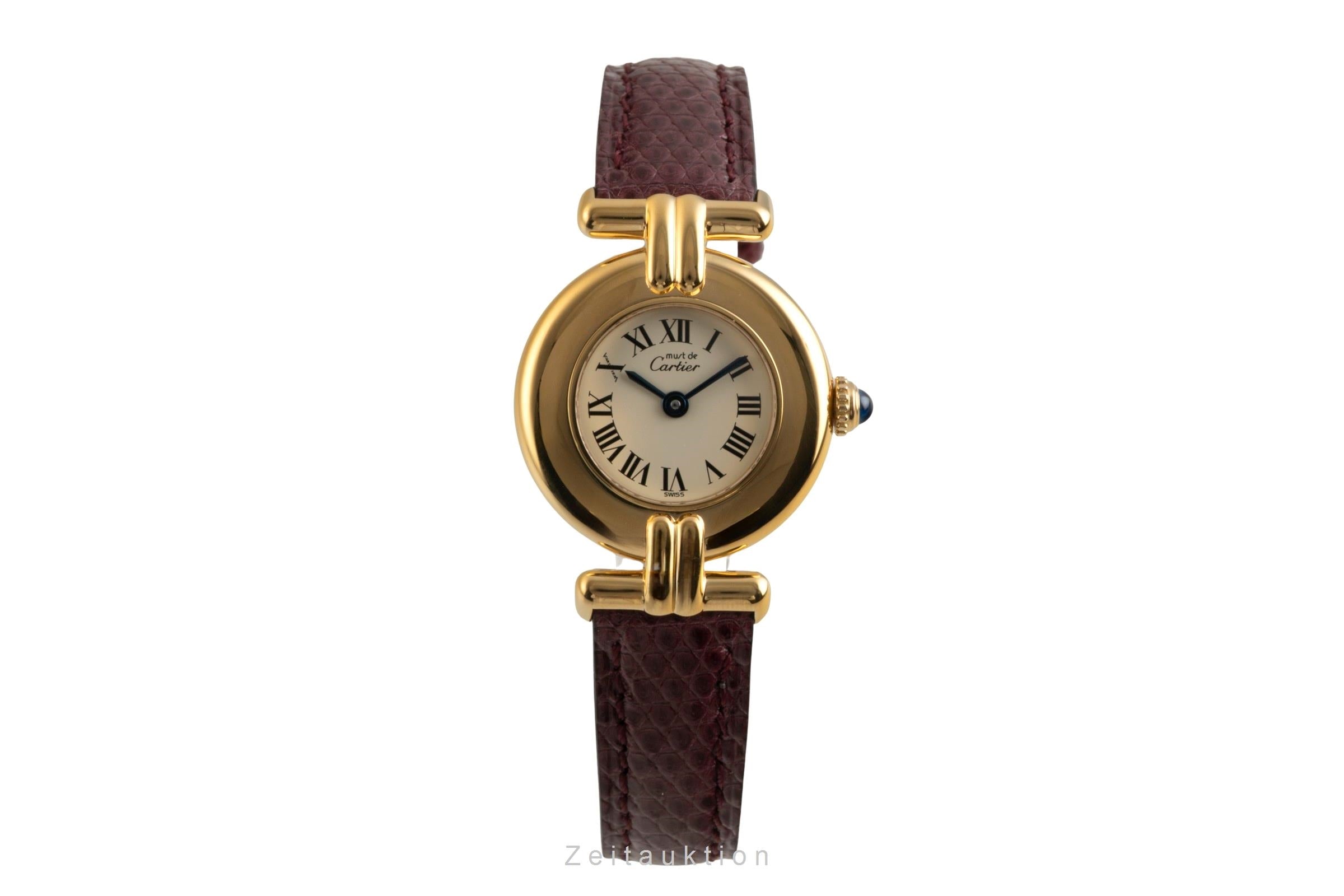 Cartier Vermeil argento dorato quarzo orologio da donna 590002  [2602206]