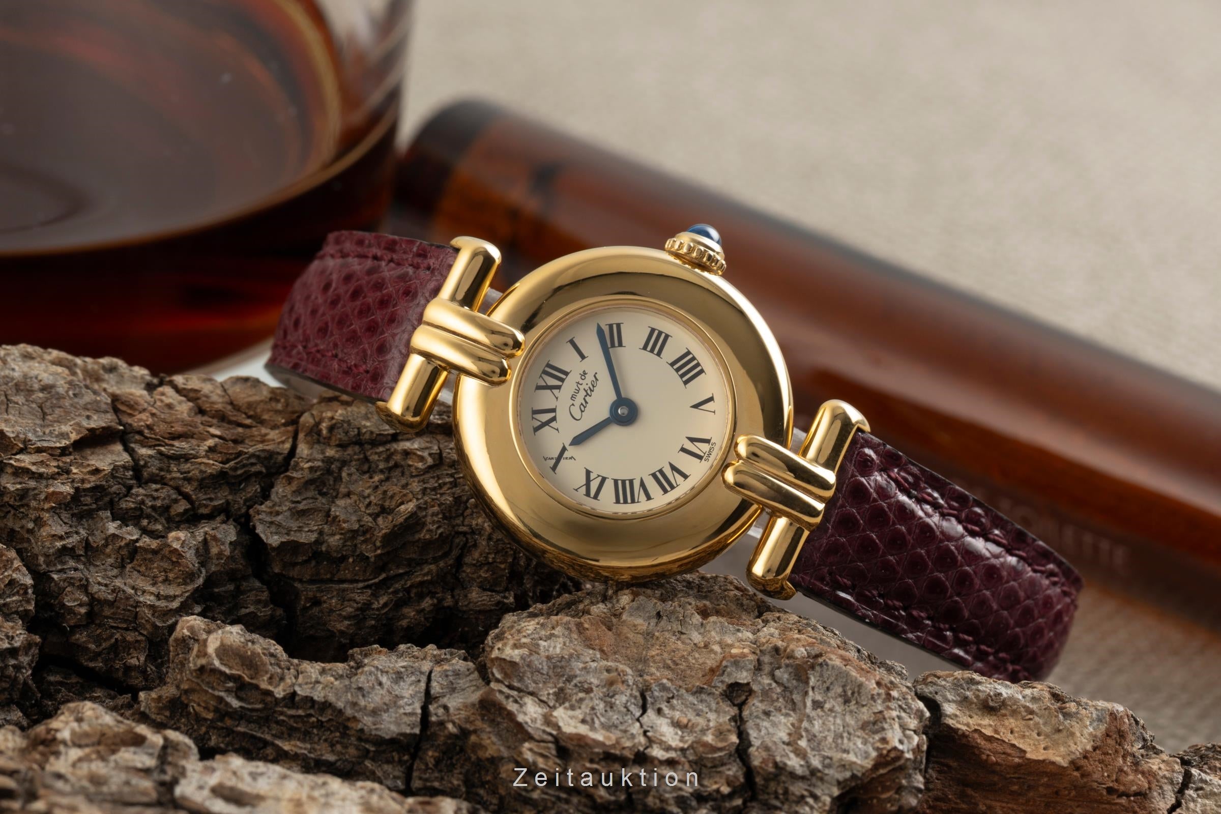 Cartier Vermeil argento dorato quarzo orologio da donna 590002  [2602206]