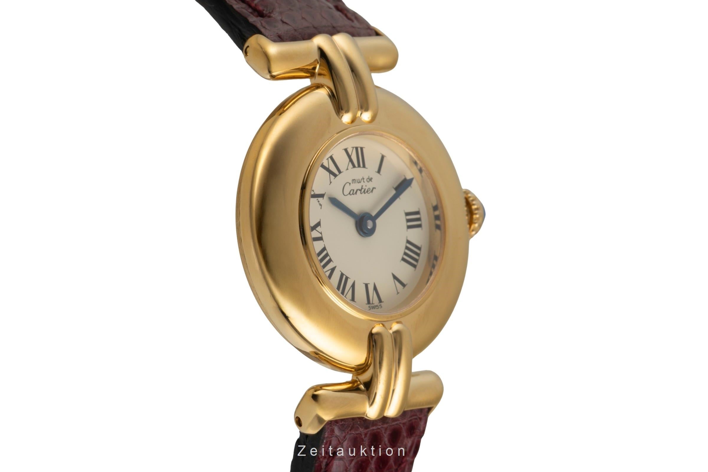 Cartier Vermeil argento dorato quarzo orologio da donna 590002  [2602206]