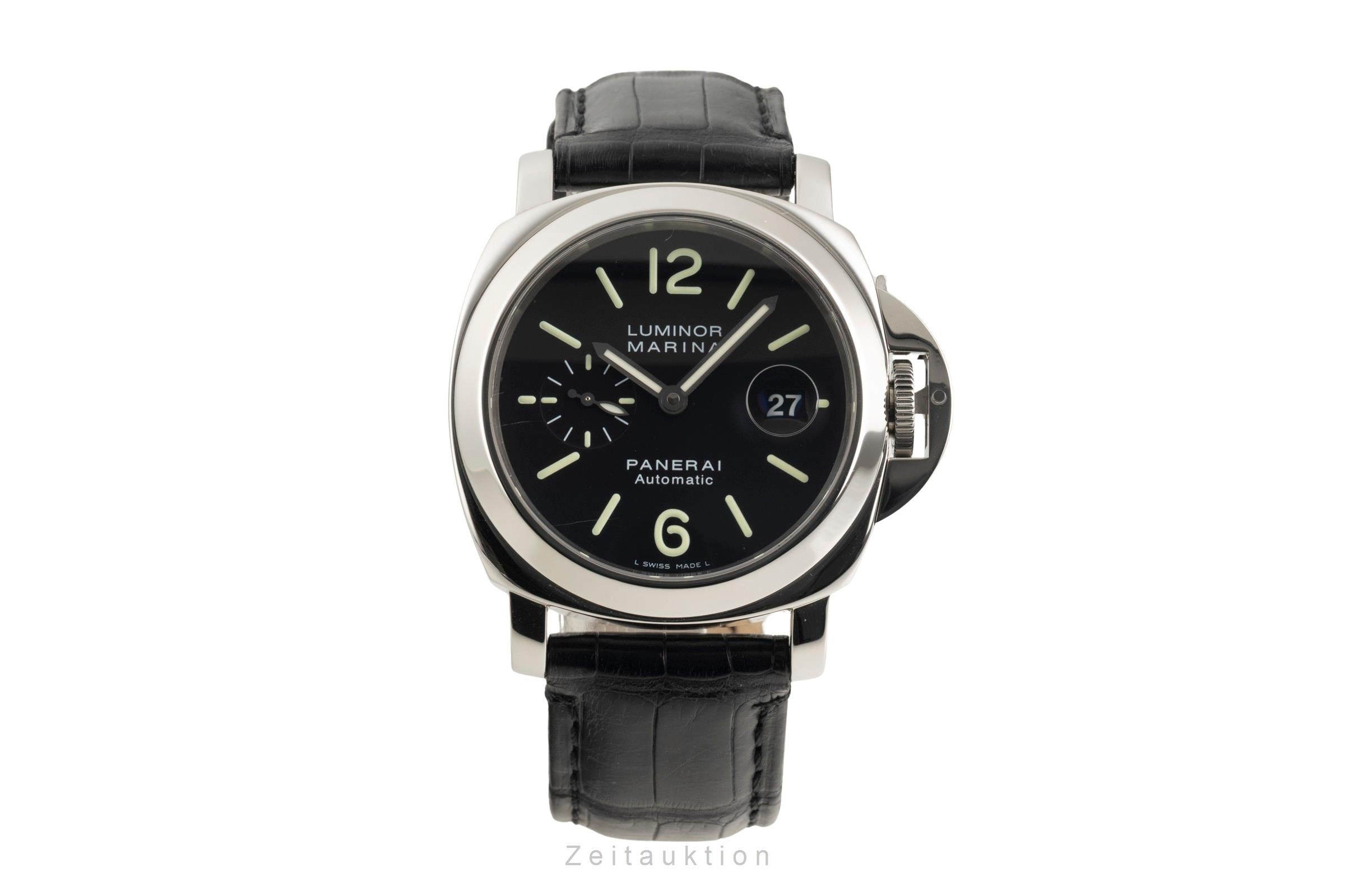Panerai Luminor Marina acier automatique montre pour hommes PAM00104  [2602209]