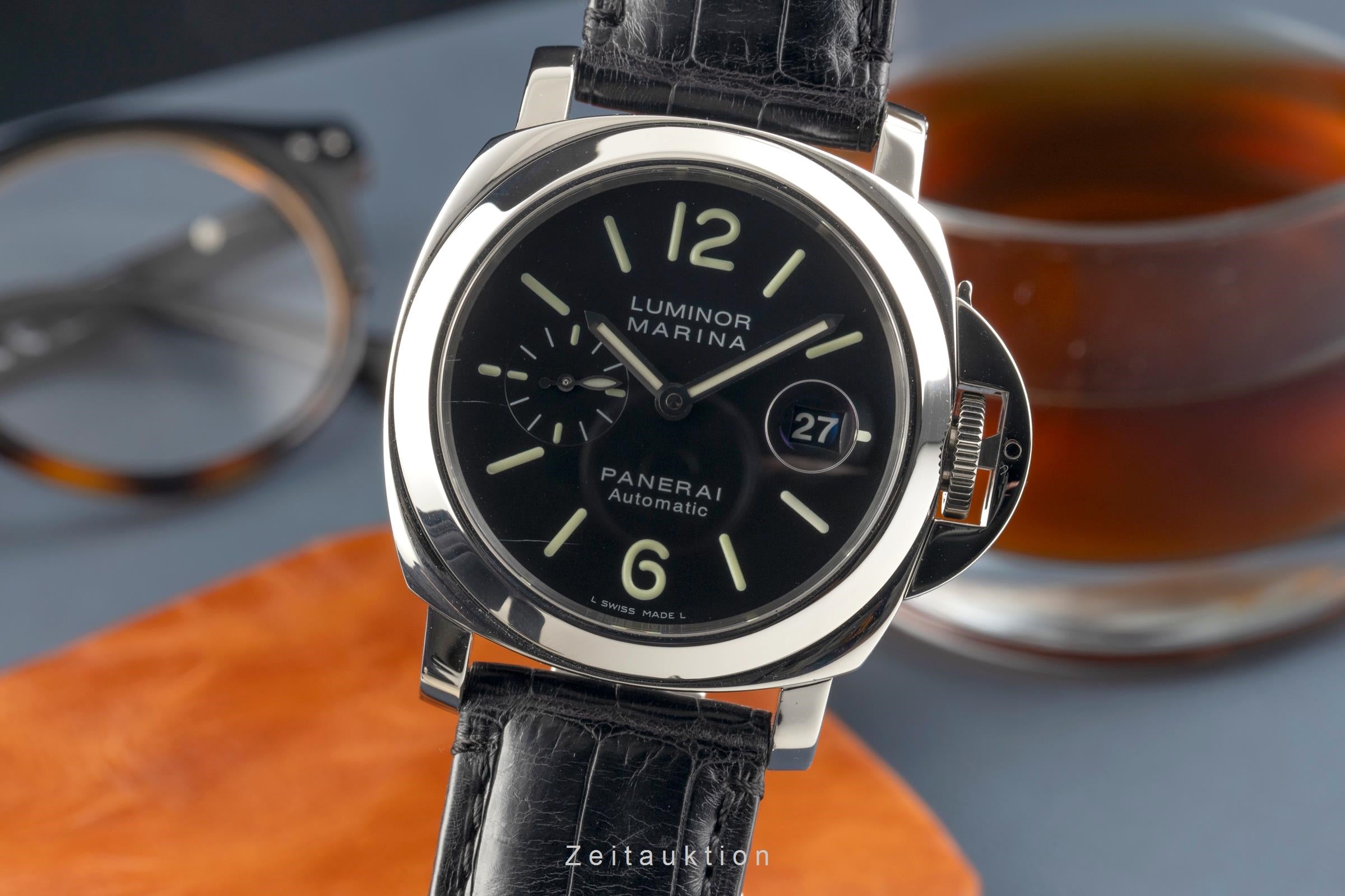 Panerai Luminor Marina acciaio automatismo orologio da uomo PAM00104  [2602209]