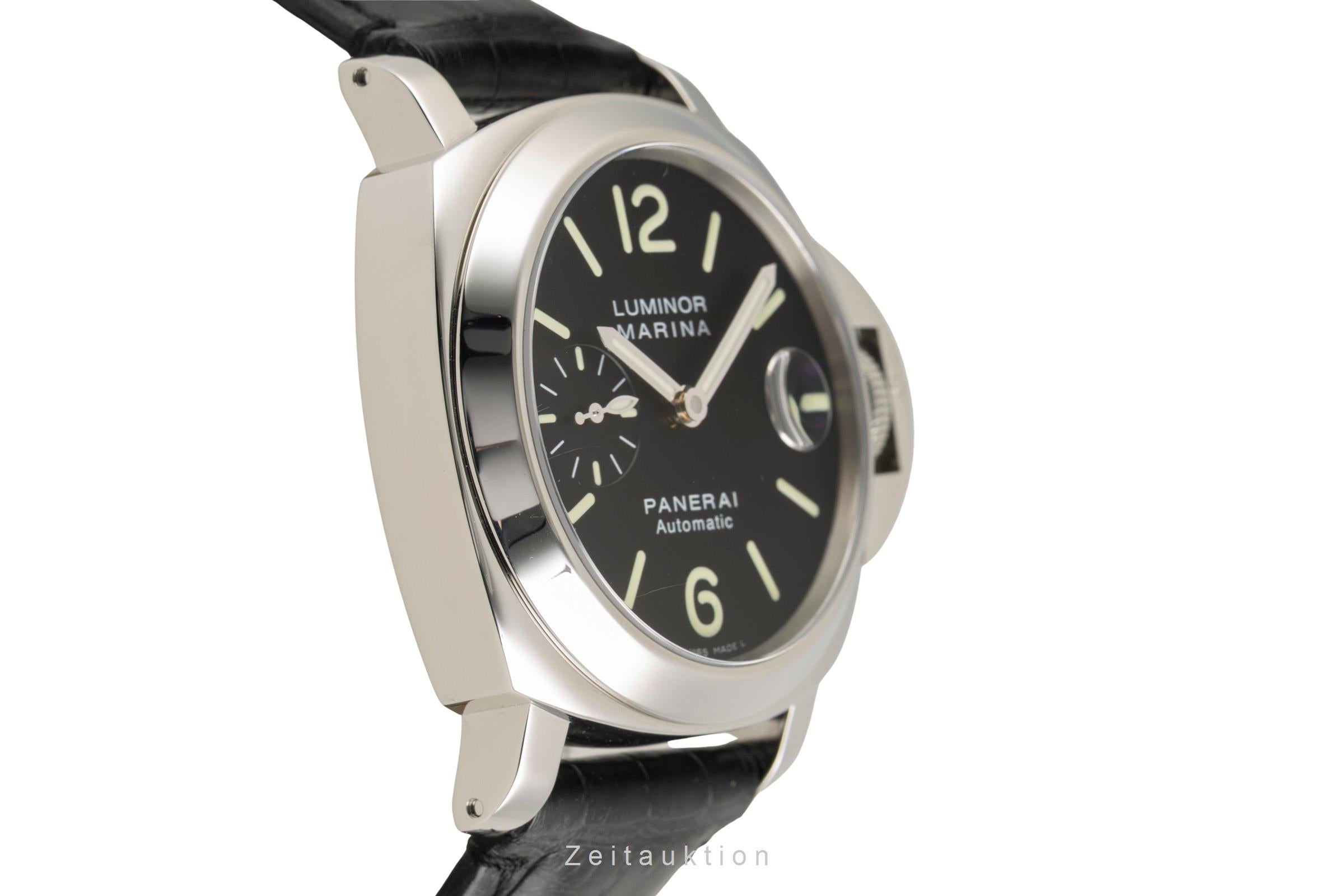 Panerai Luminor Marina acier automatique montre pour hommes PAM00104  [2602209]