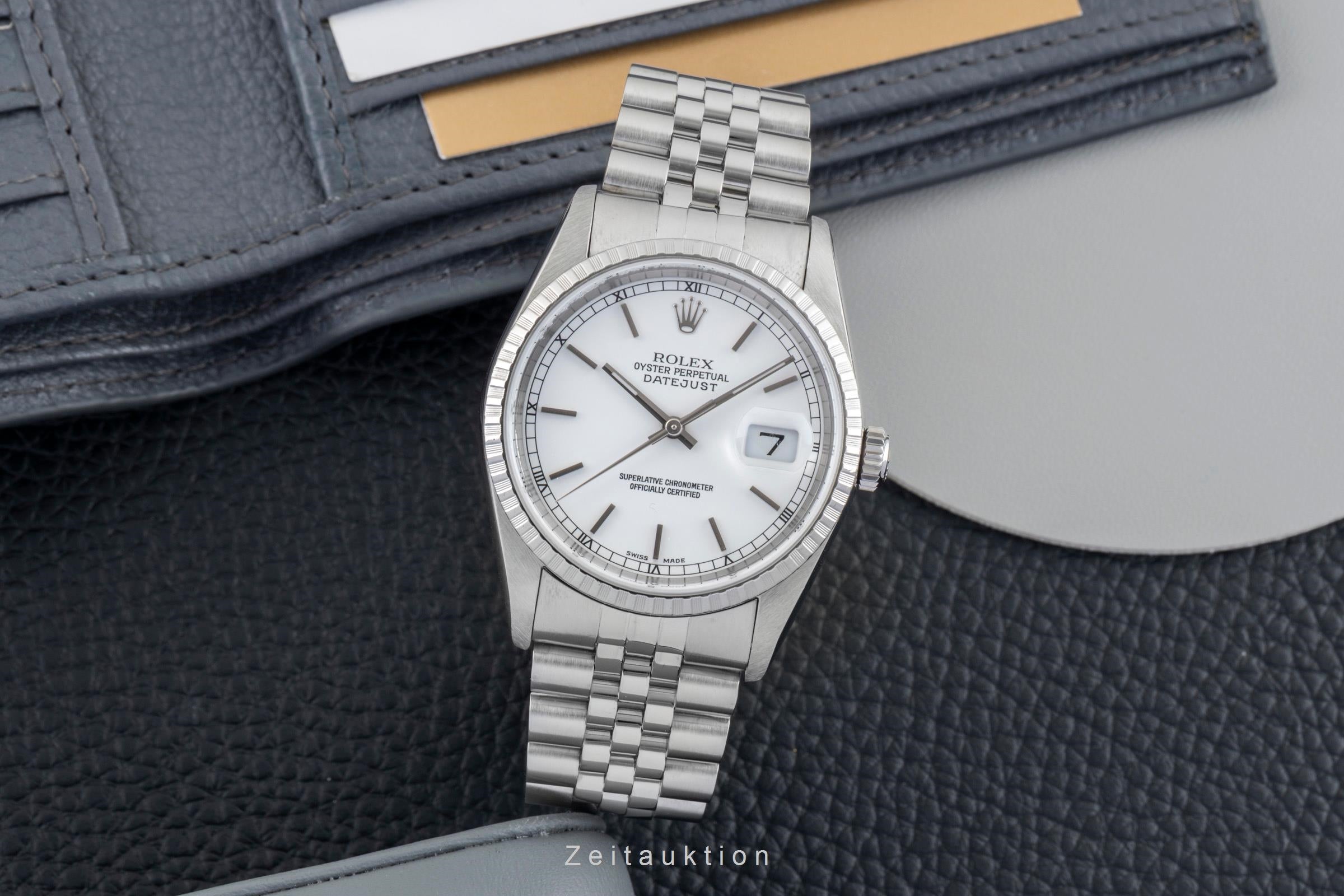 Rolex Datejust acero automático reloj para caballeros 16220  [2602210]