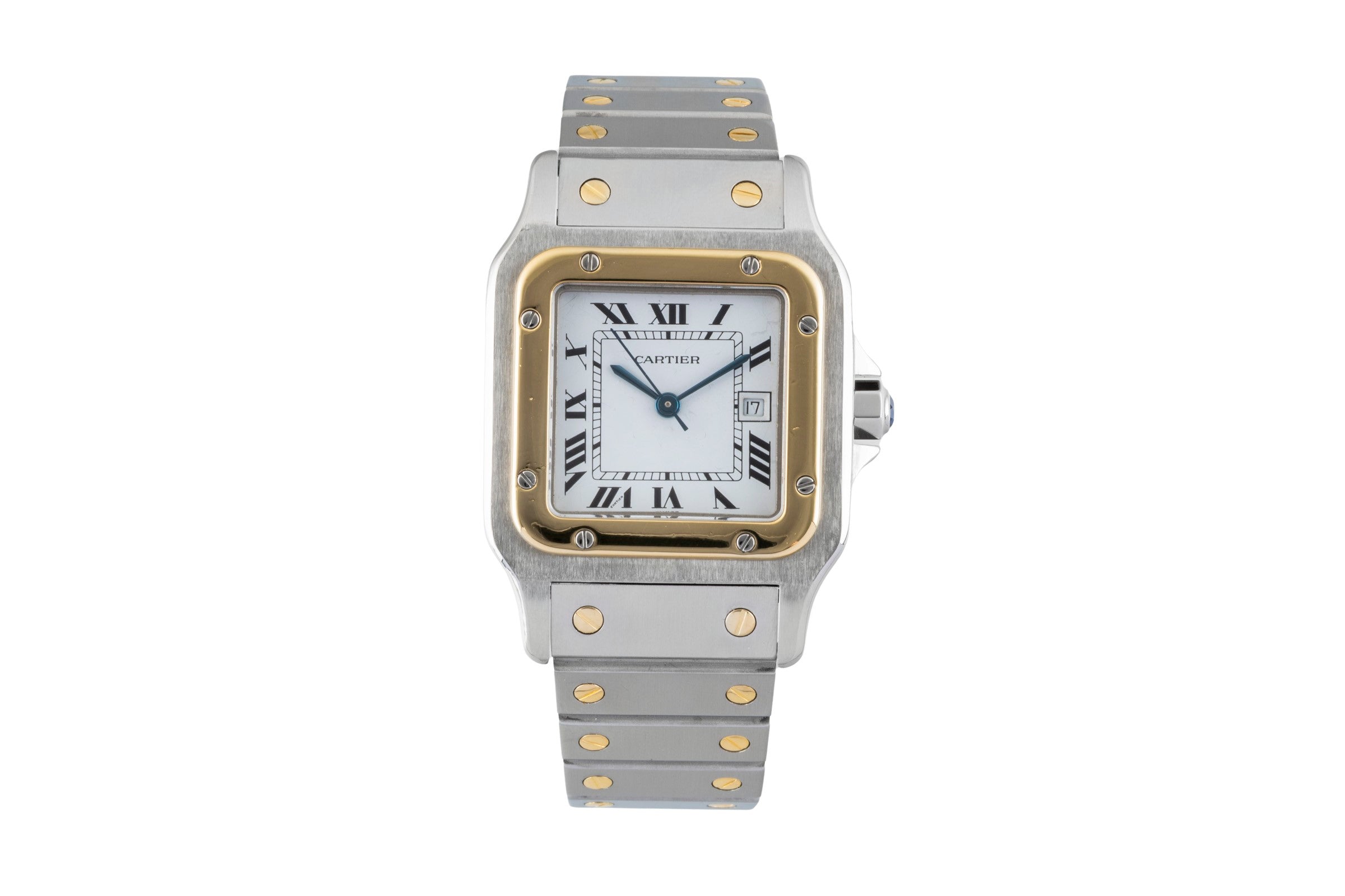 Cartier Santos steel / gold automatic men's watch 81036288  [2602214]