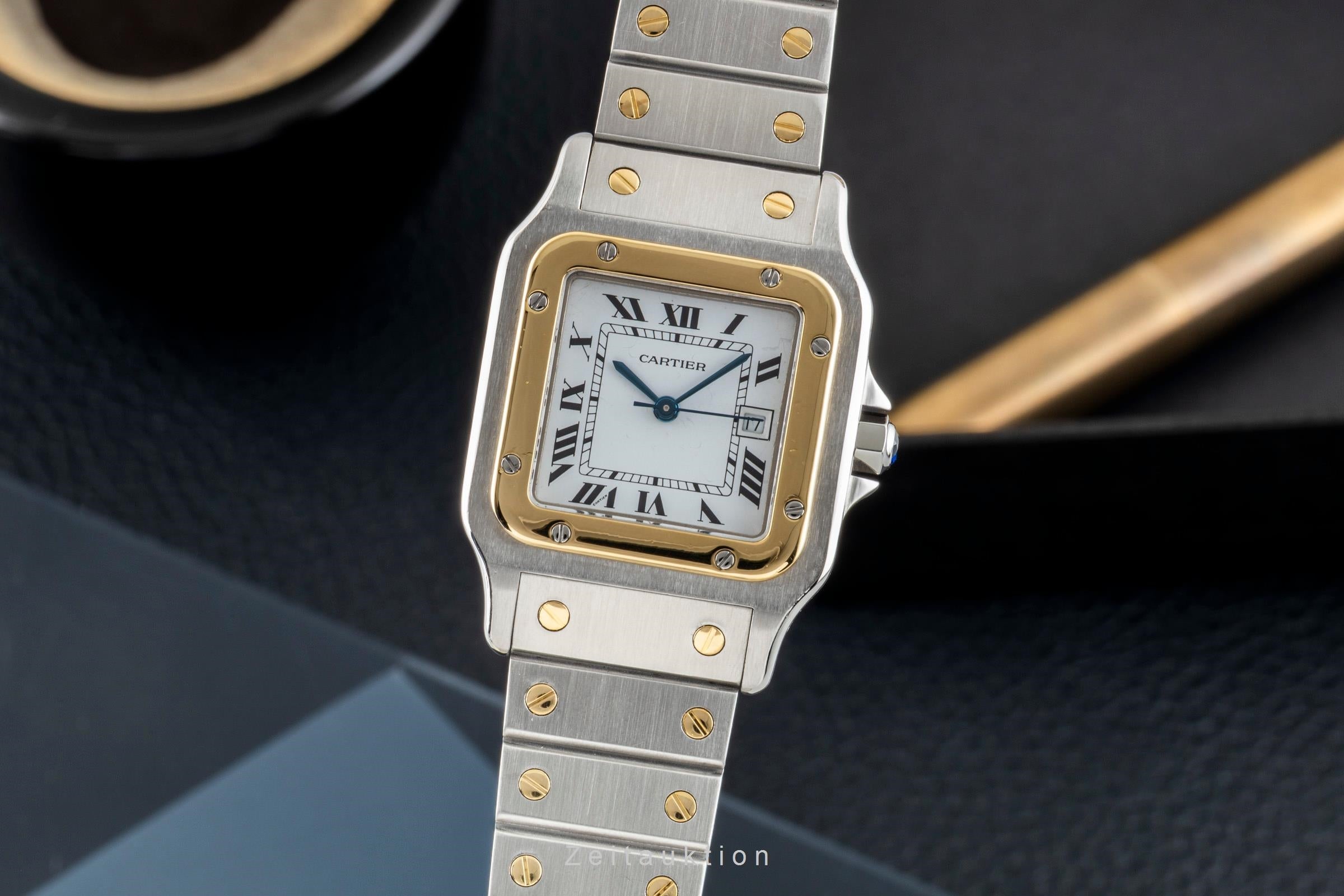 Cartier Santos acier / or  automatique montre pour hommes 81036288  [2602214]