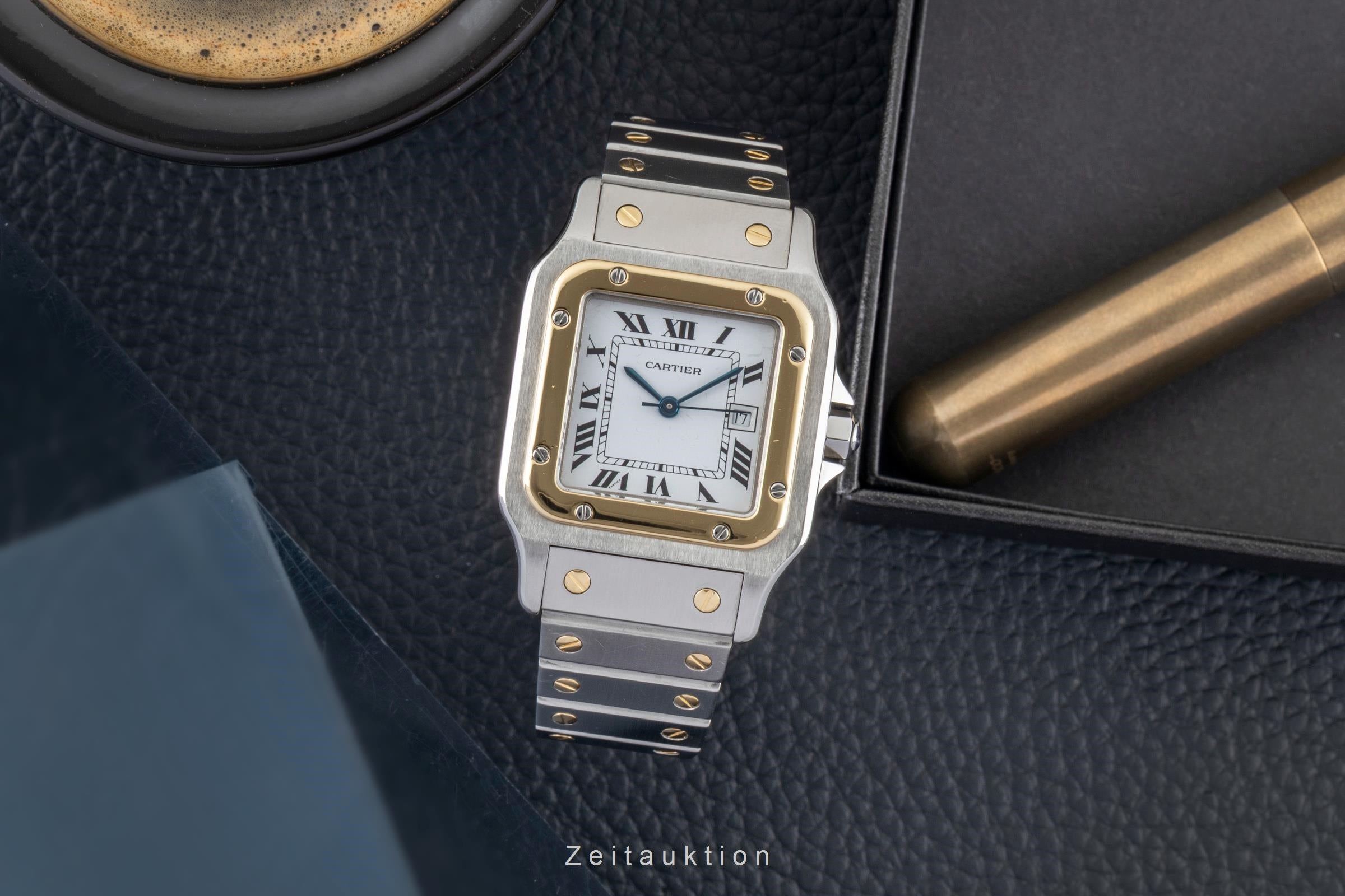 Cartier Santos acier / or  automatique montre pour hommes 81036288  [2602214]