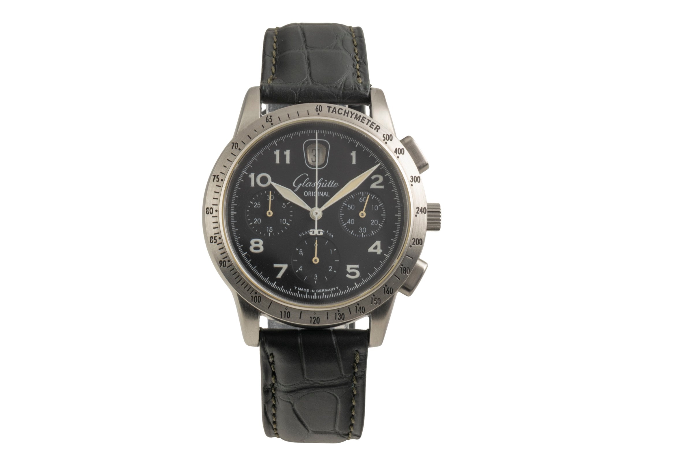 Glashütte Original Navigator Chronograph Automatik Ref. 39-32-07-07-04 B&P 1998 [2602220]