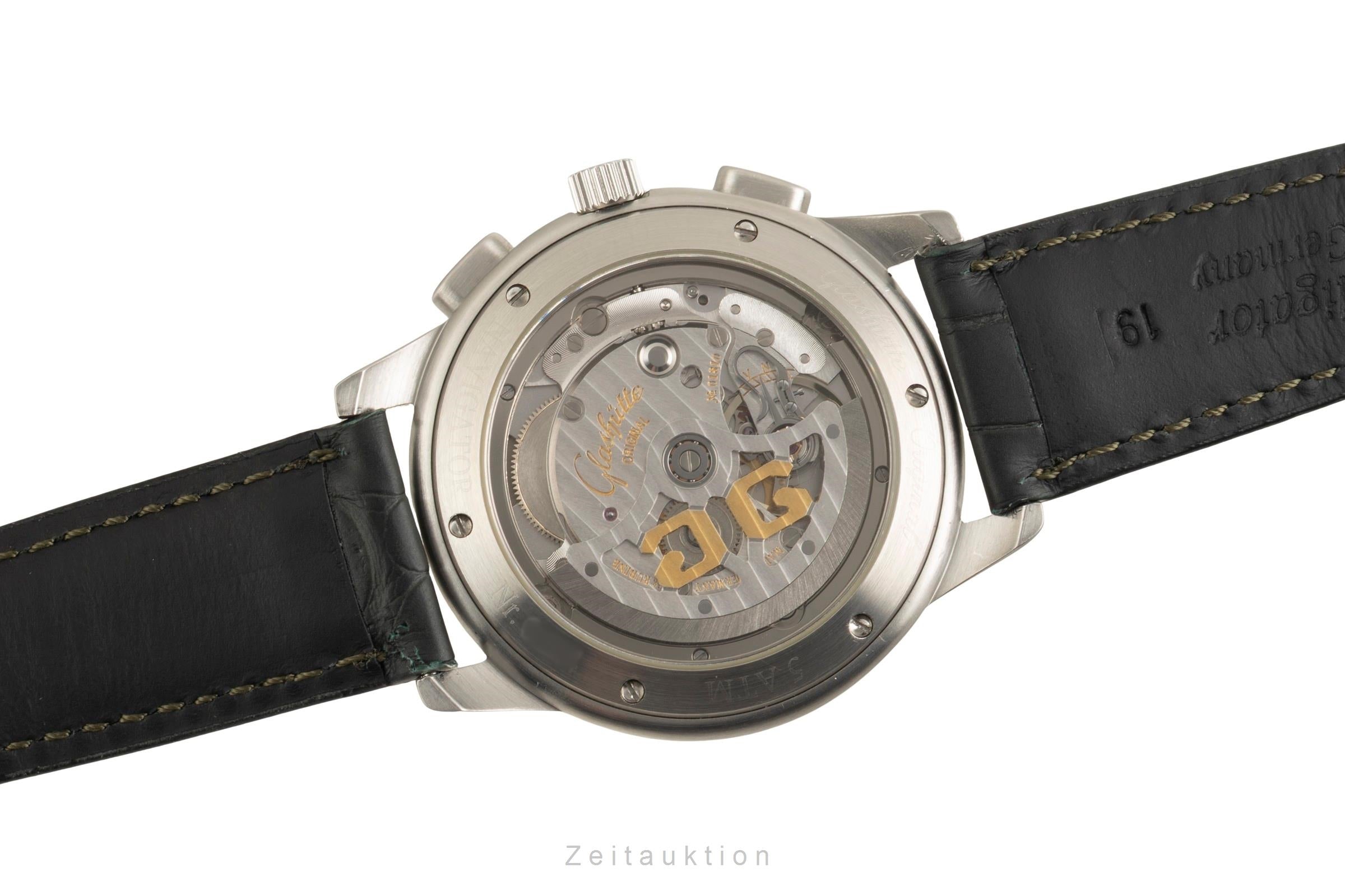 Glashütte Senator cronógrafo acero automático reloj para caballeros 39-32-07-07-04  [2602220]
