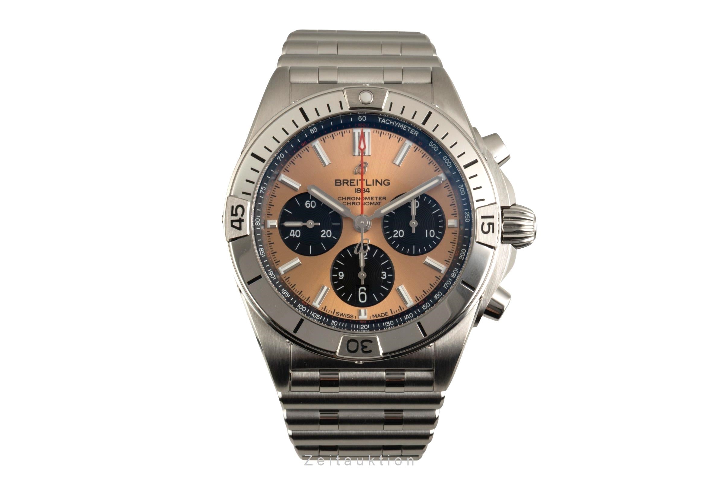 Breitling Chronomat cronografo acciaio automatismo orologio da uomo AB0134101K1A1 LP: 9200EUR  [2602229]