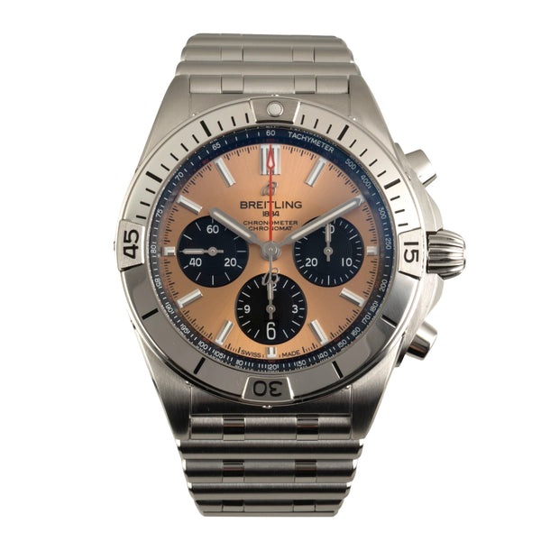 Breitling Chronomat cronografo acciaio automatismo orologio da uomo AB0134101K1A1 LP: 9200EUR  [2602229]
