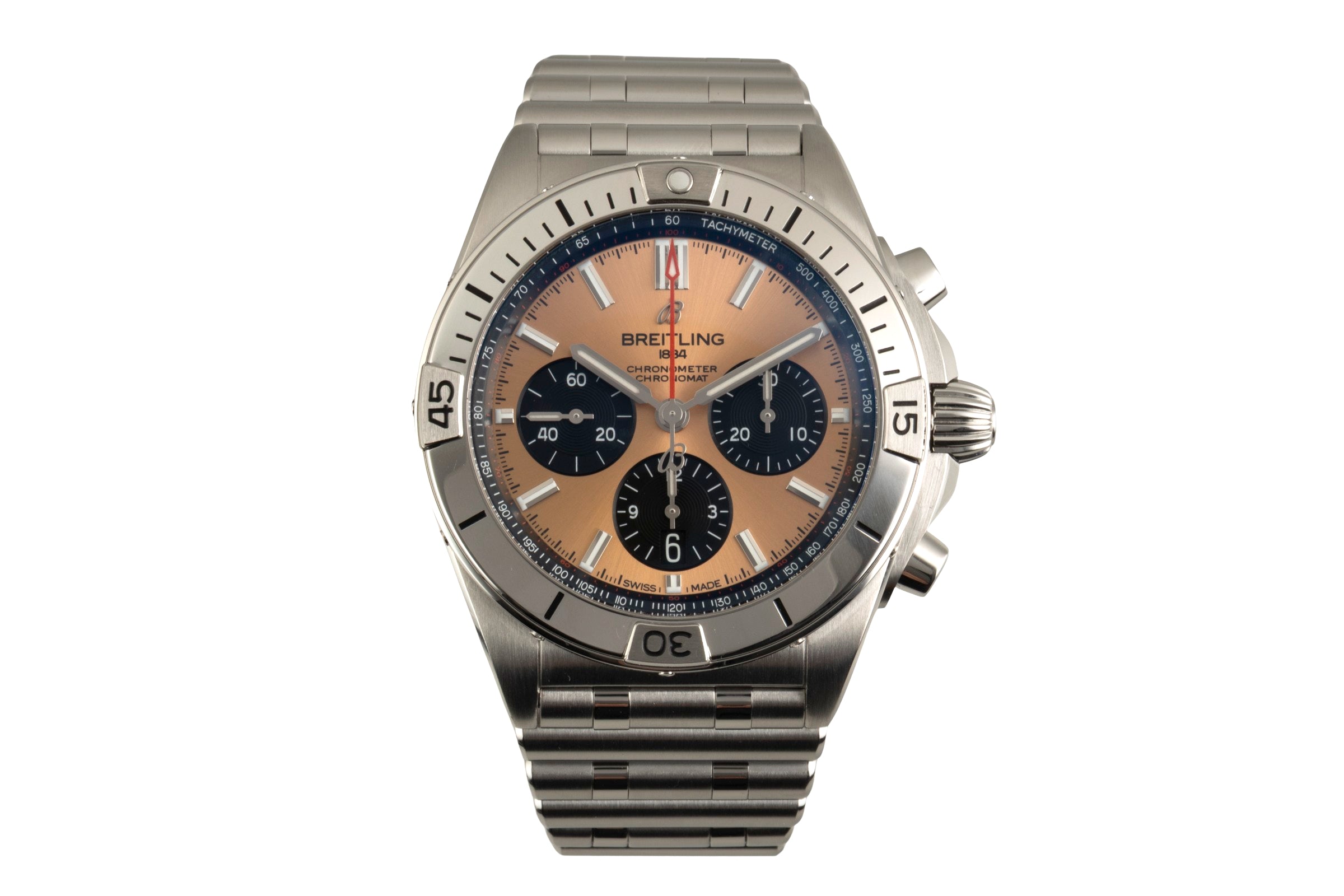 Breitling Chronomat chronographe acier automatique montre pour hommes AB0134101K1A1 LP: 9200EUR  [2602229]
