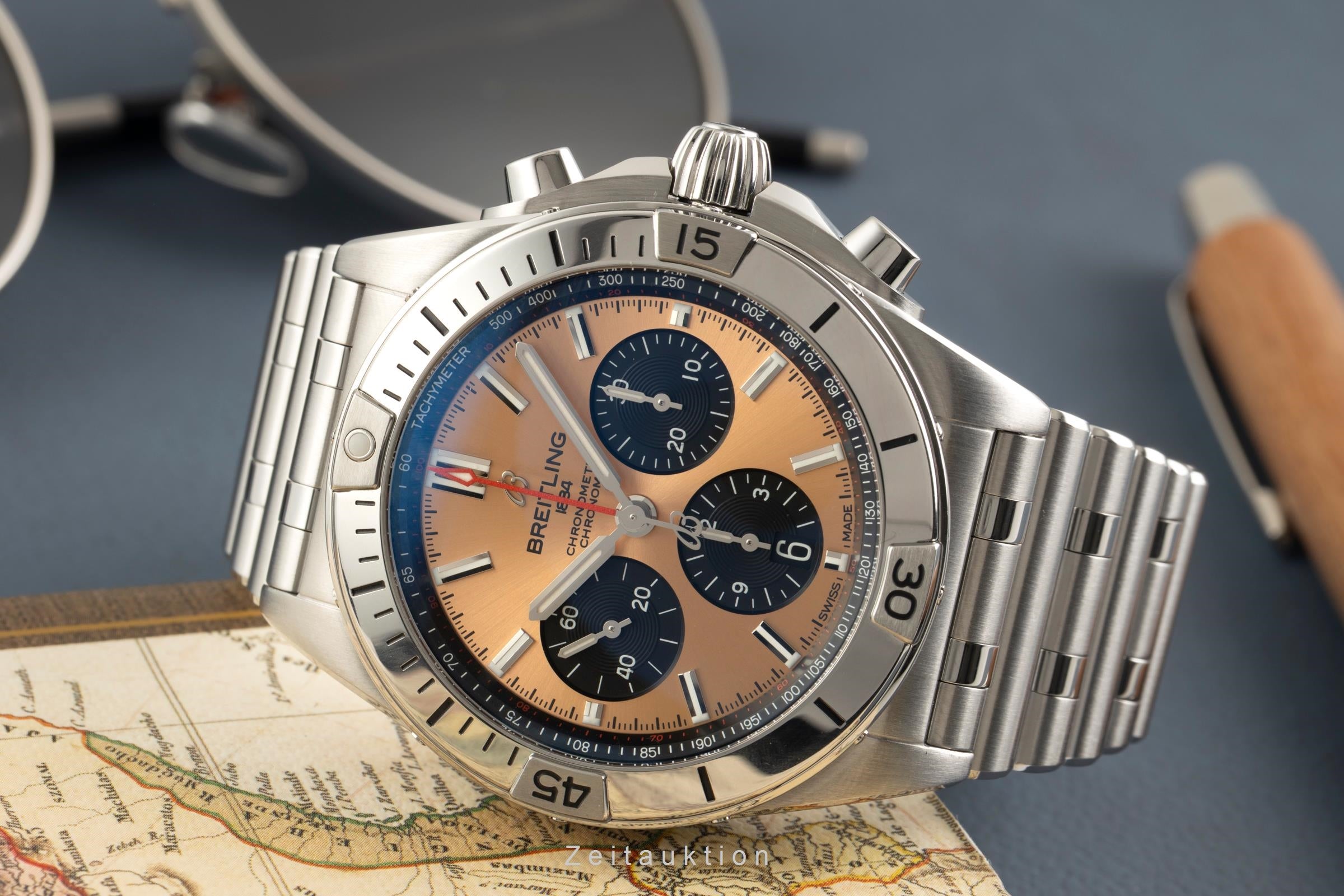 Breitling Chronomat cronografo acciaio automatismo orologio da uomo AB0134101K1A1 LP: 9200EUR  [2602229]