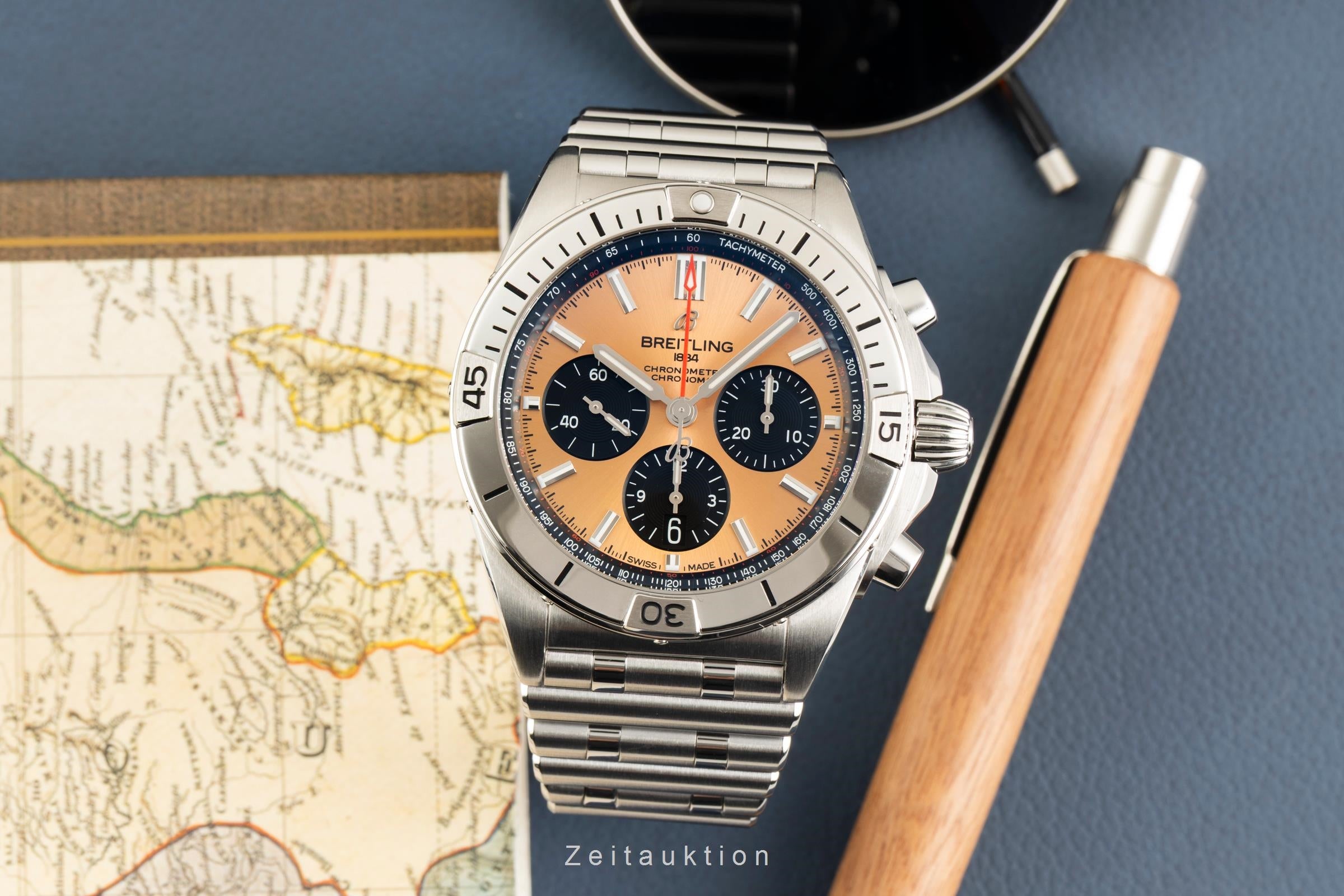 Breitling Chronomat cronografo acciaio automatismo orologio da uomo AB0134101K1A1 LP: 9200EUR  [2602229]