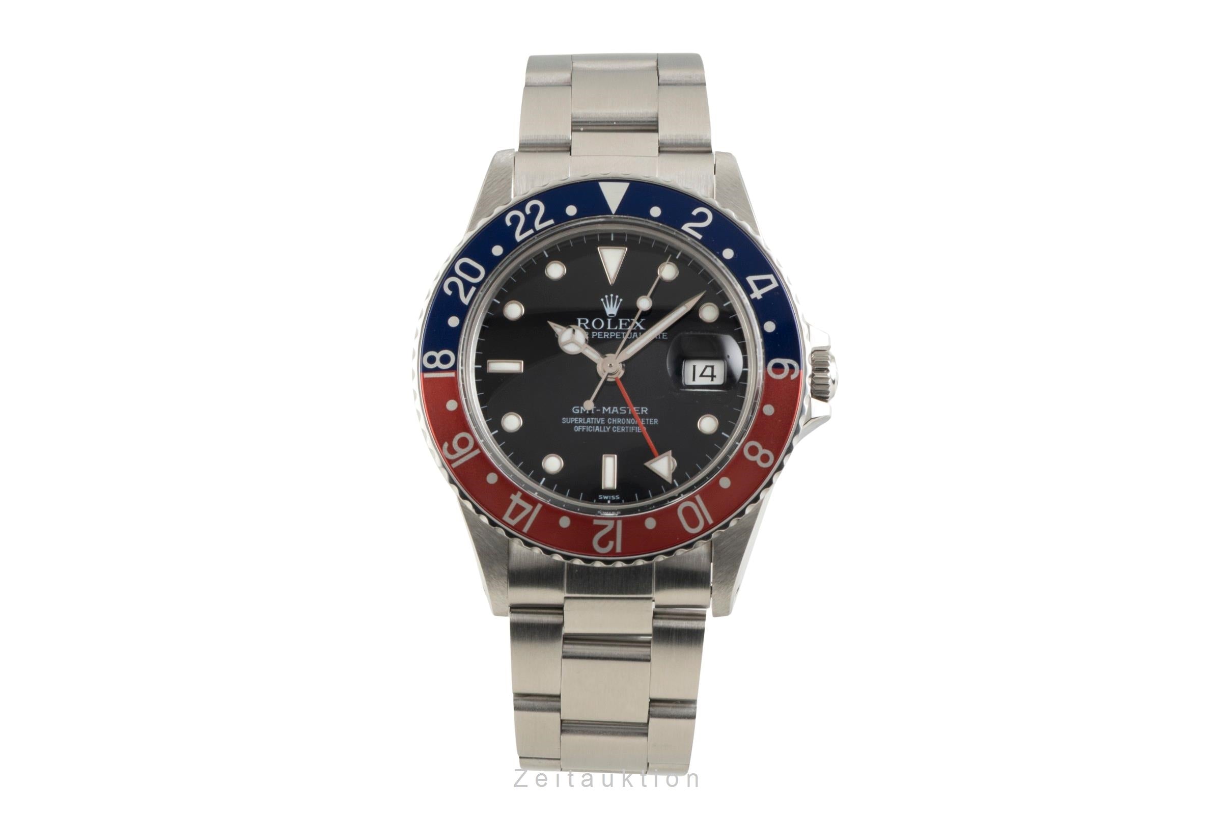 Rolex GMT-Master acero automático reloj para caballeros 16750 Vintage  [2602230]