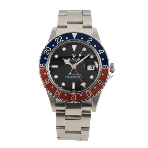 Rolex GMT-Master acero automático reloj para caballeros 16750 Vintage  [2602230]