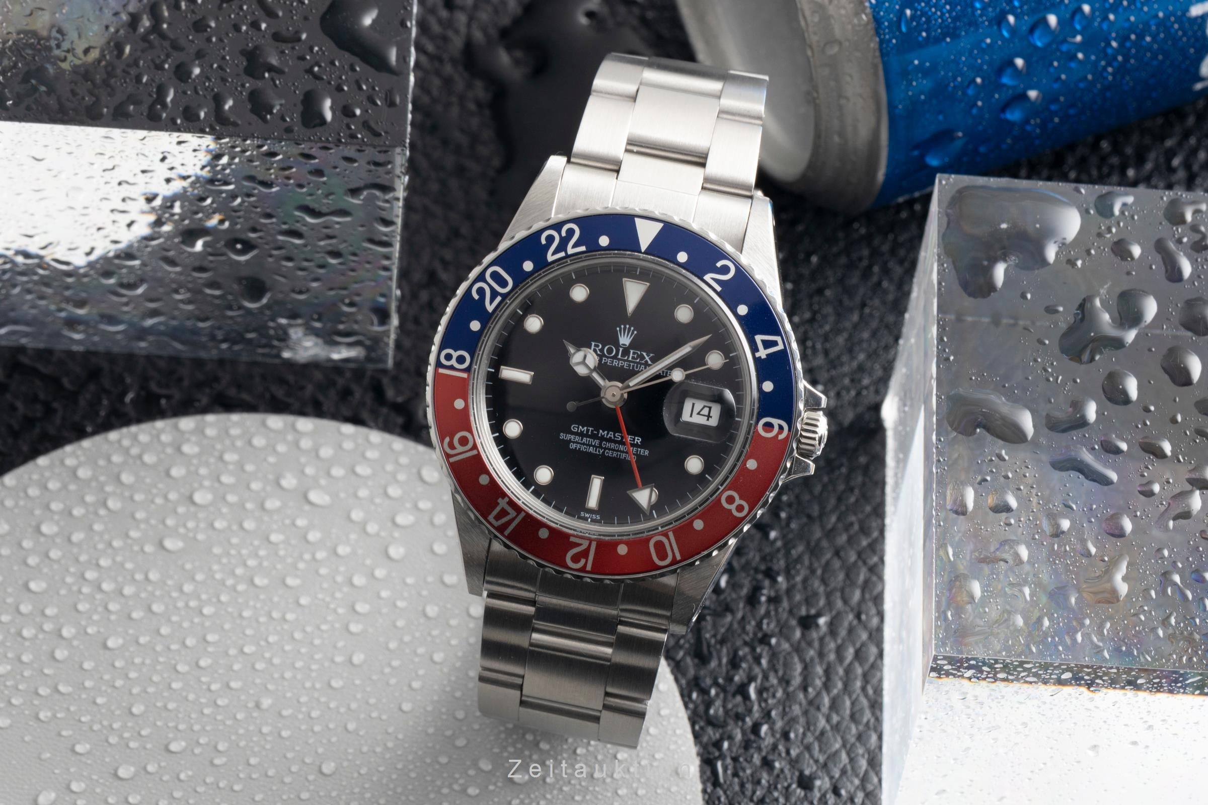 Rolex GMT-Master acero automático reloj para caballeros 16750 Vintage  [2602230]