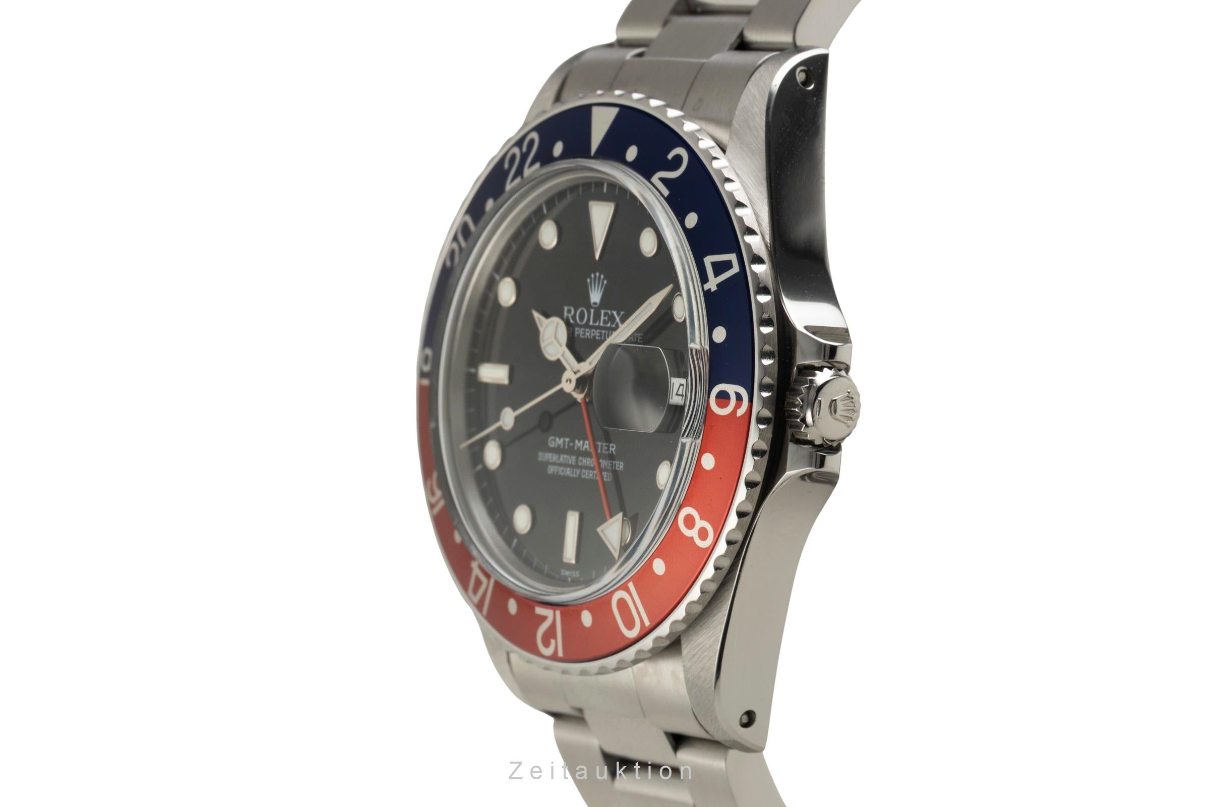 Rolex GMT-Master acero automático reloj para caballeros 16750 Vintage  [2602230]
