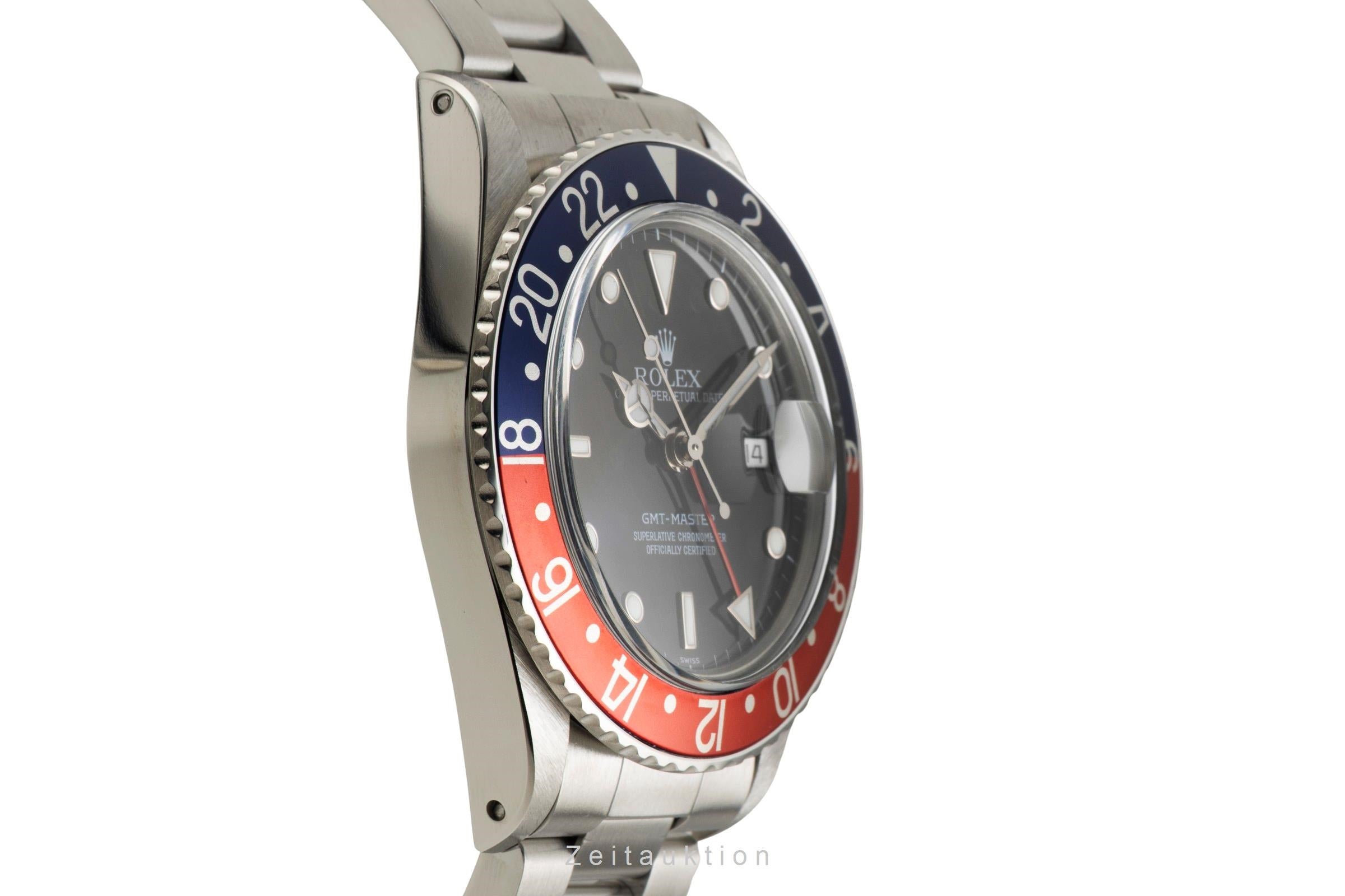 Rolex GMT-Master acero automático reloj para caballeros 16750 Vintage  [2602230]