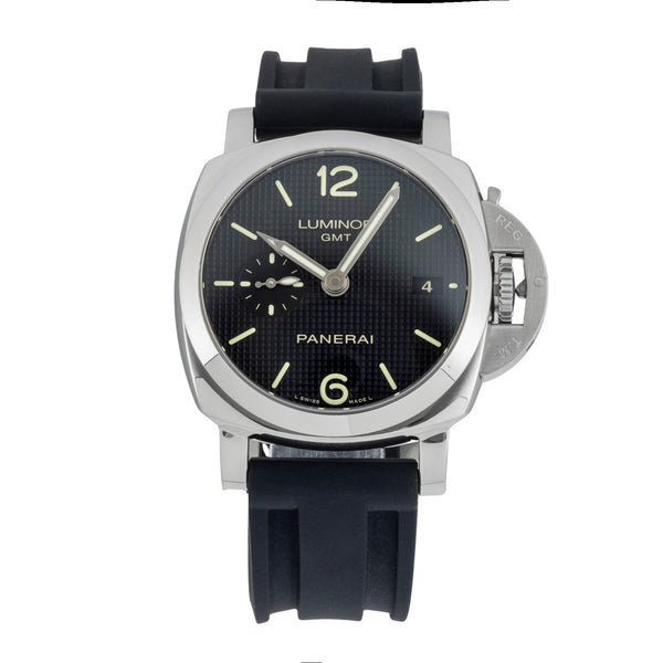 Panerai Luminor GMT Automatik Stahl Herrenuhr PAM00535 Box & Papiere 2015 [2602232]