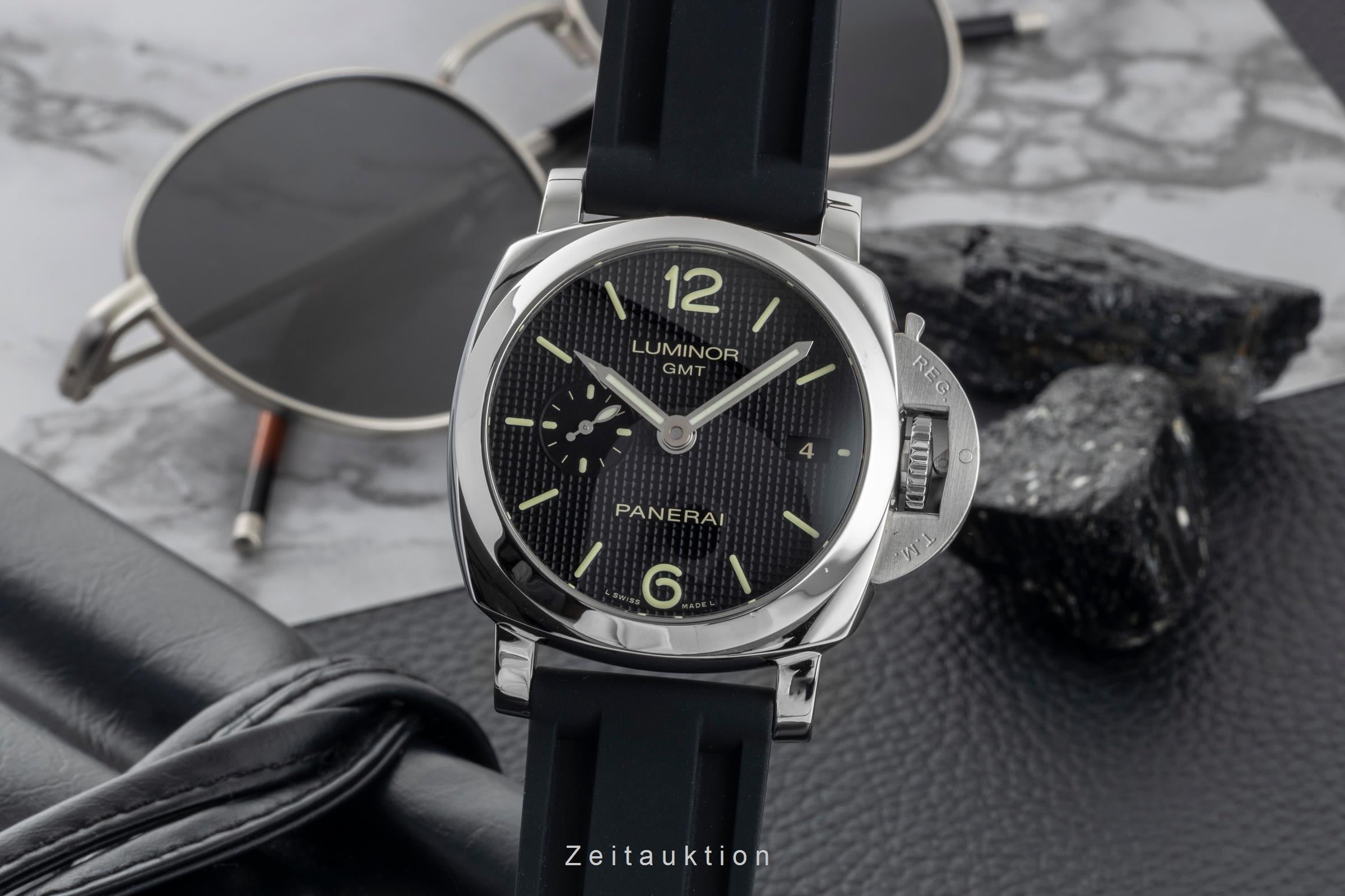 Panerai Luminor GMT acciaio automatismo orologio da uomo PAM00535  [2602232]