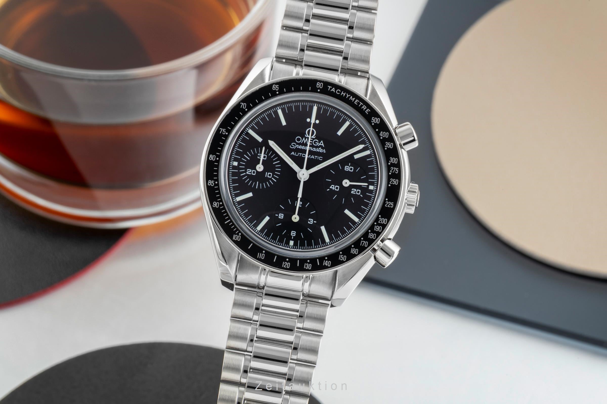 Omega Speedmaster chronograph steel automatic men's watch 3539.50.00 LP: 6100EUR  [2602233]