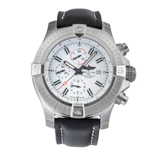 Breitling Super Avenger steel automatic men's watch A133751A1A1X2 LP: 5700EUR  [2602237]