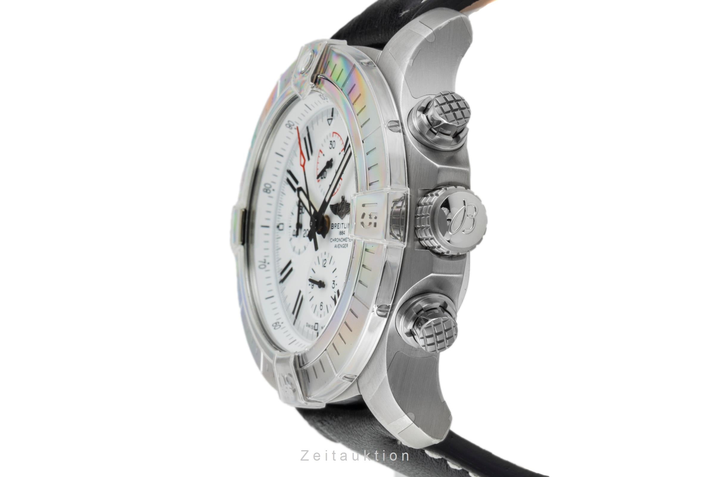 Breitling Super Avenger steel automatic men's watch A133751A1A1X2 LP: 5700EUR  [2602237]