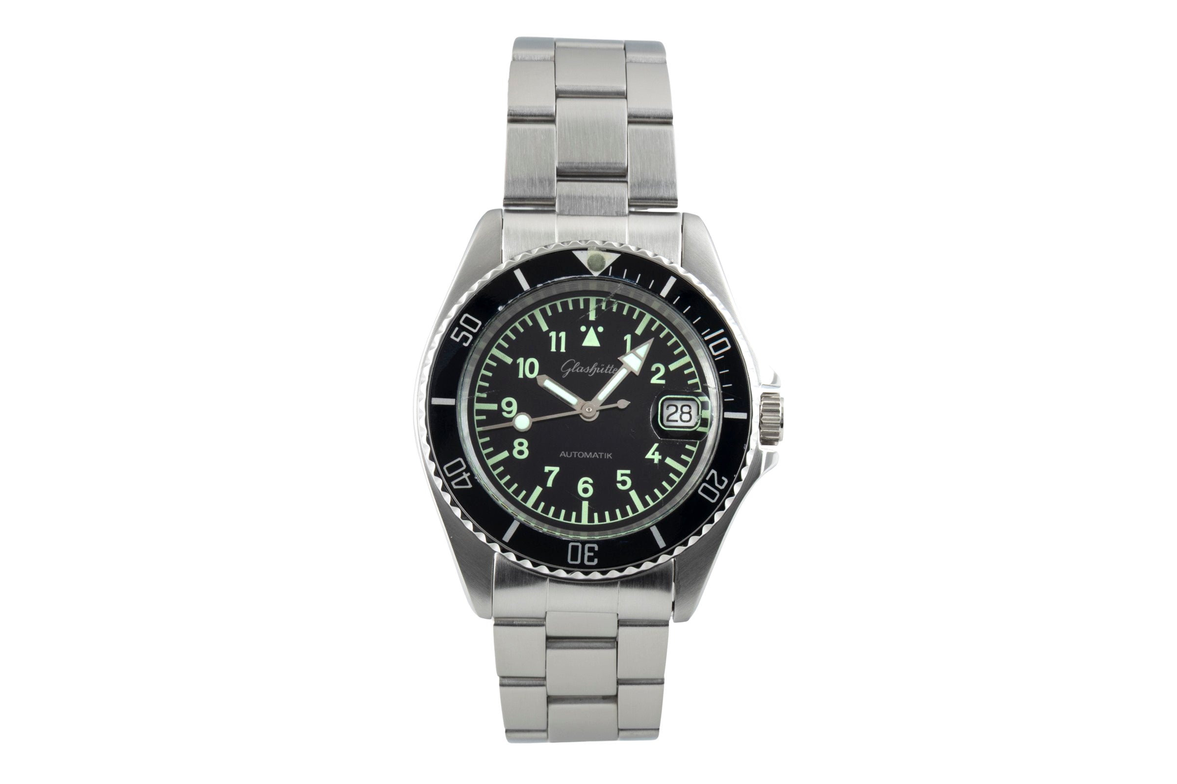 Glashütte acier automatique montre pour hommes 0717-11-38-00  [2602240]
