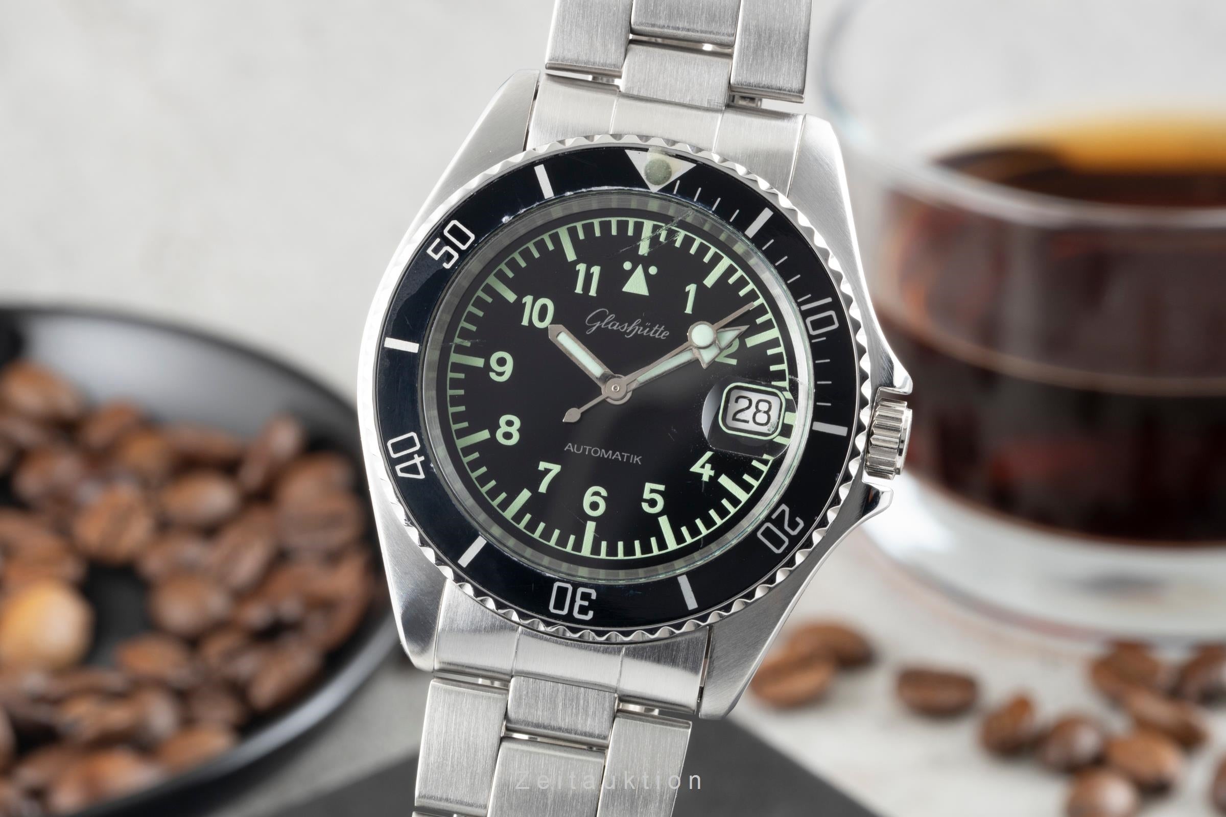 Glashütte acero automático reloj para caballeros 0717-11-38-00  [2602240]