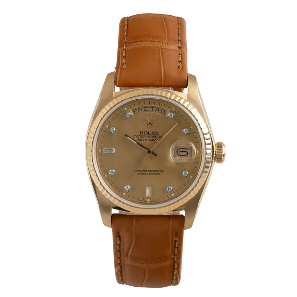 Rolex Day-Date 18 ct gold automatic men's watch 18038 Vintage  [2602241]