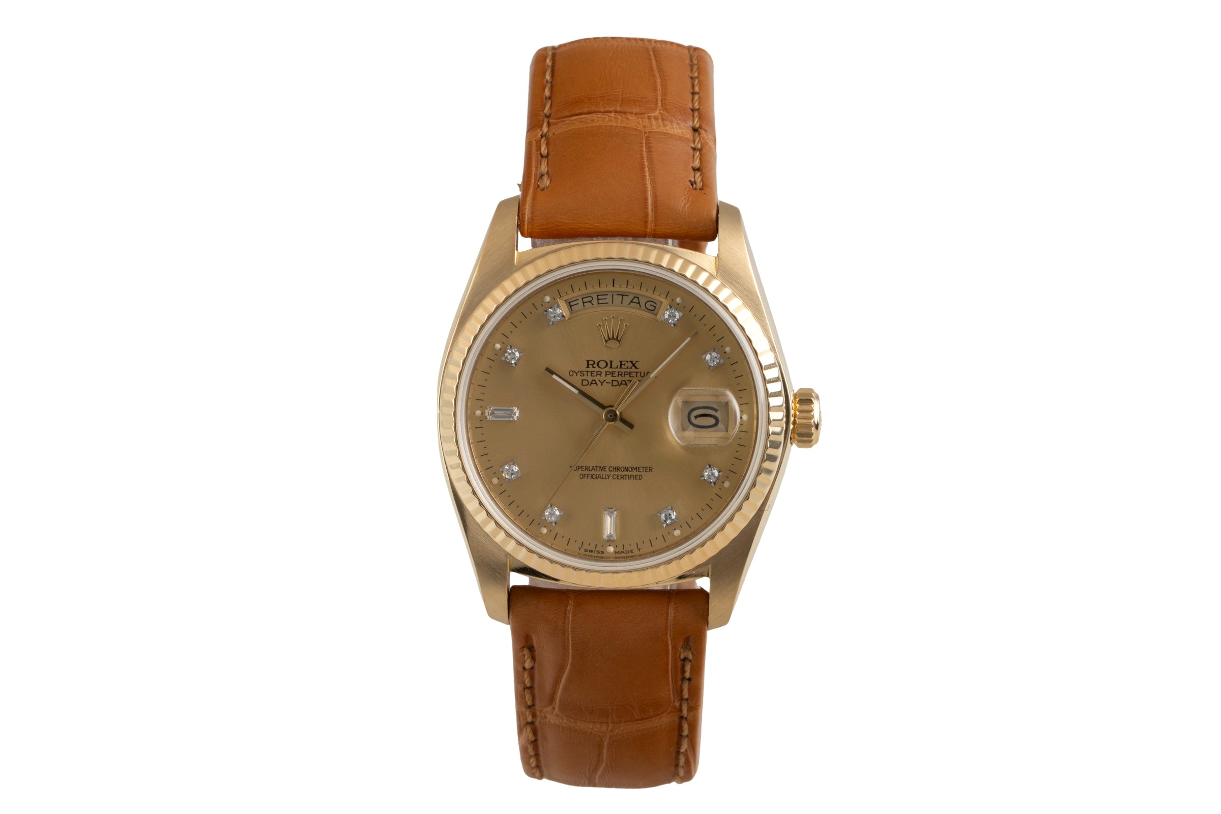 Rolex Day-Date or 18 ct automatique montre pour hommes 18038 Vintage  [2602241]