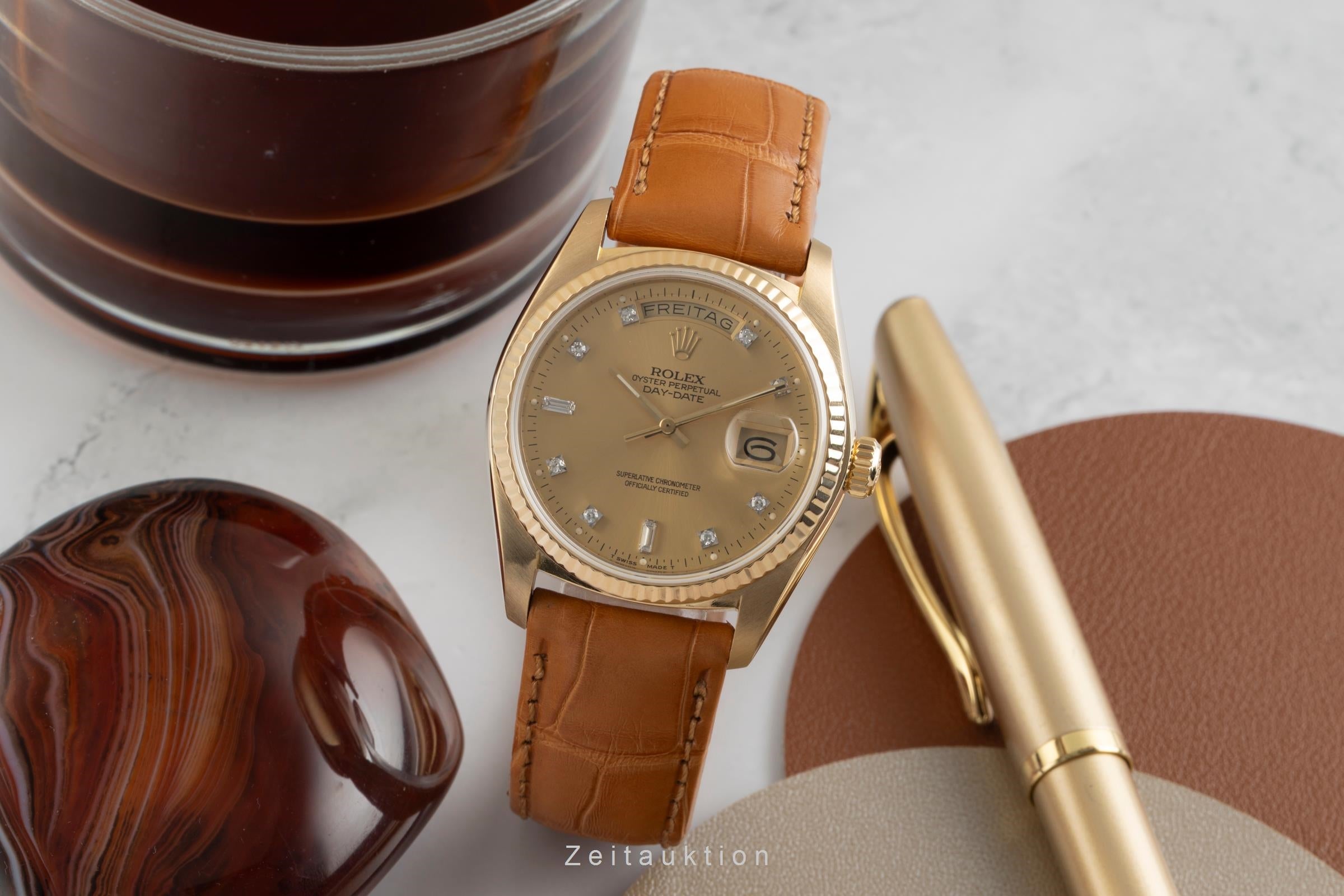 Rolex Day-Date 18 ct gold automatic men's watch 18038 Vintage  [2602241]