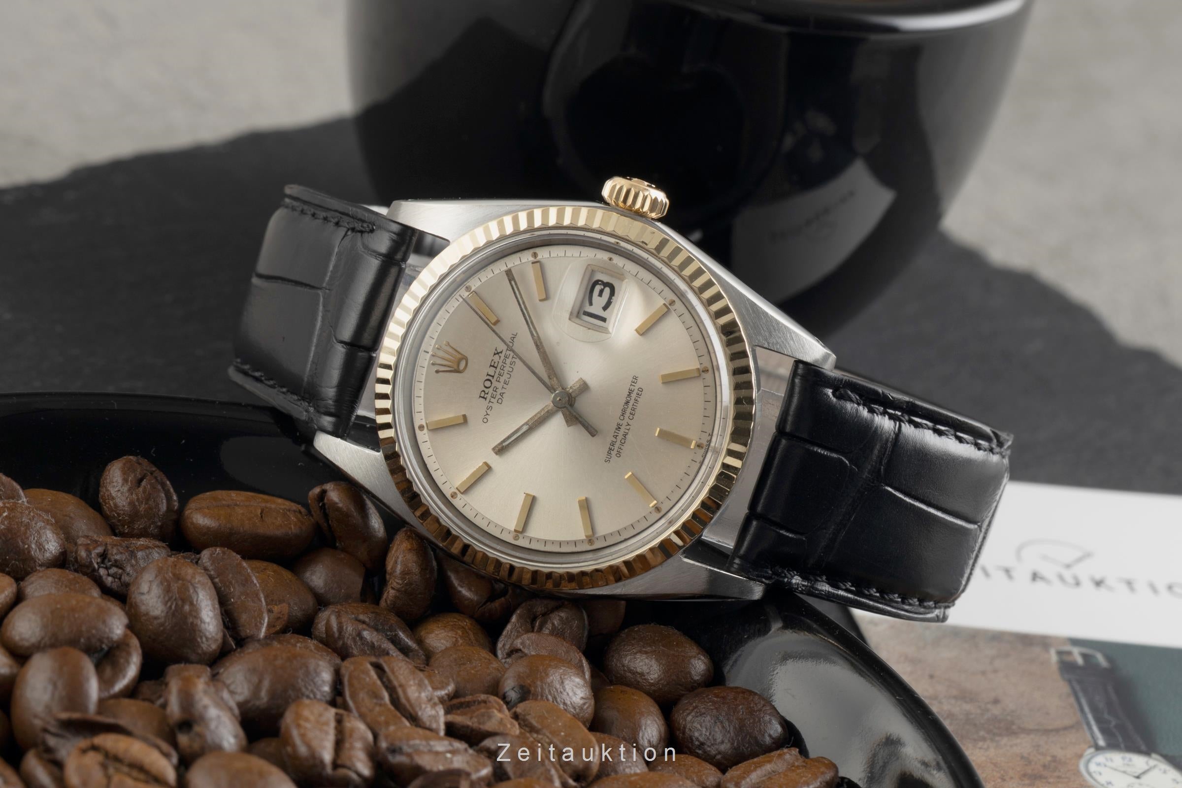 Rolex Datejust acier / or  automatique montre pour hommes 1601 Vintage  [2602249]